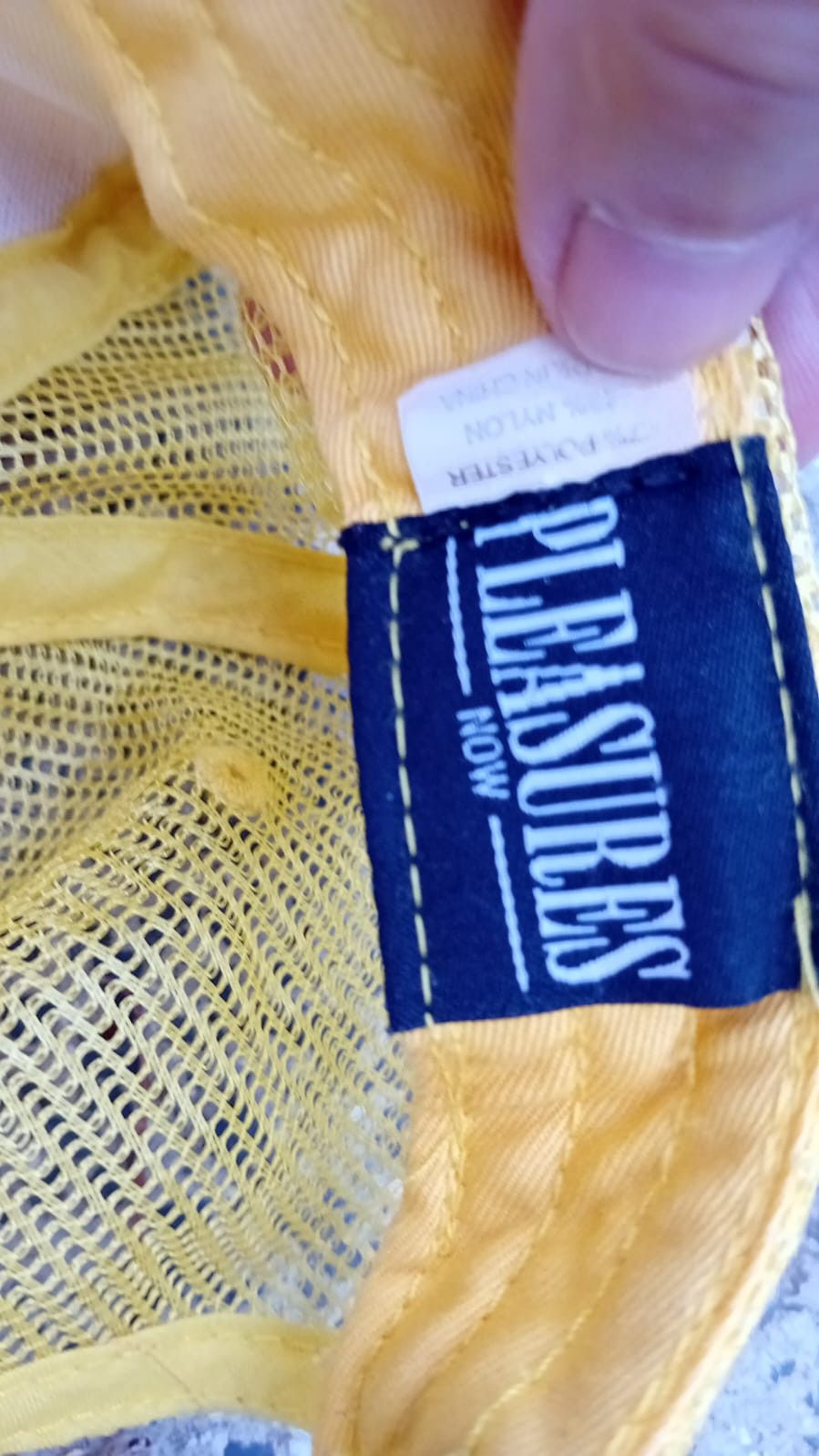 Pleasures Pleasures Vibration Mesh Trucker Hat Cap Yellow Size ONE SIZE - 6 Thumbnail