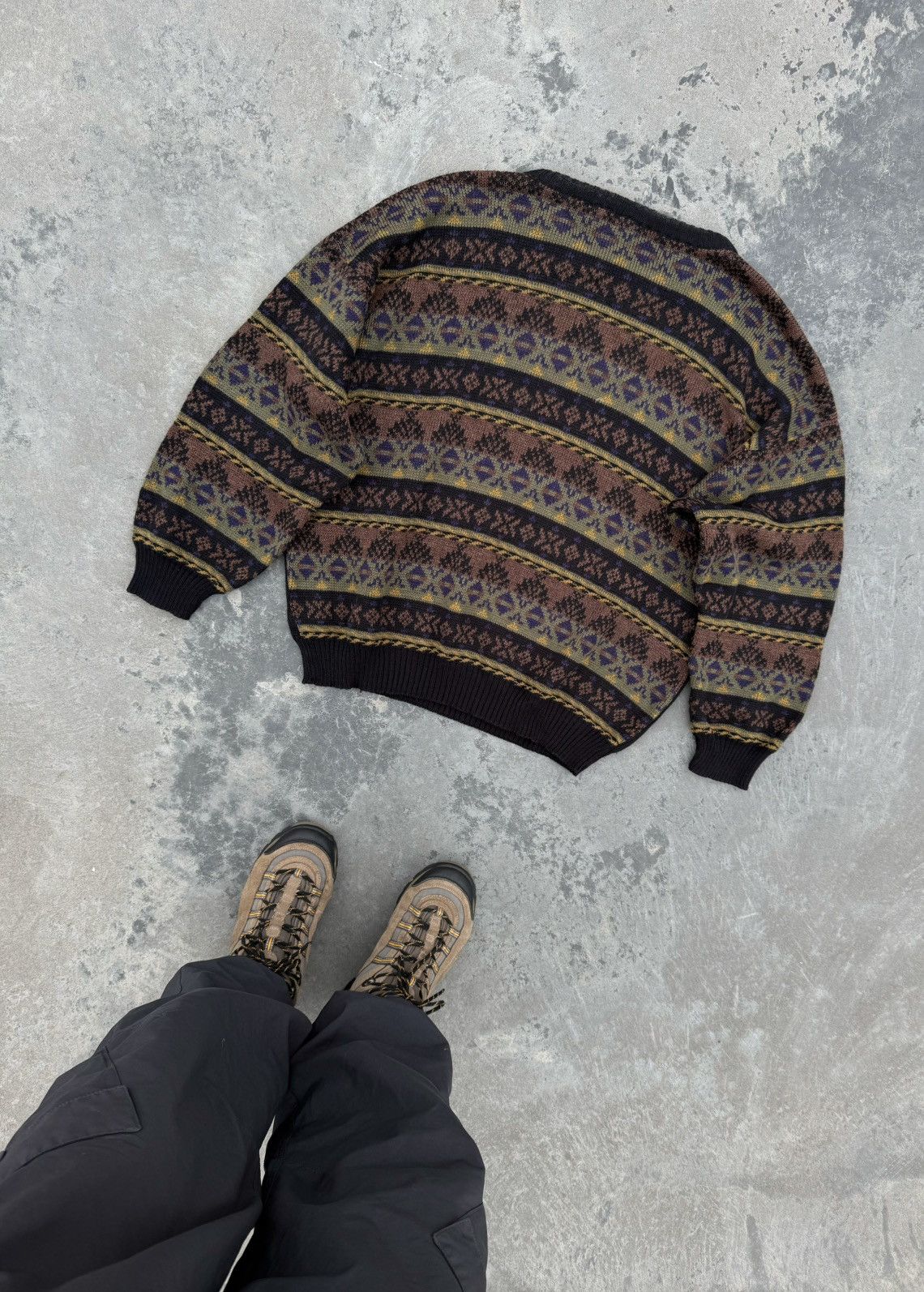 Vintage Vintage Knitted Jumper Y2k Horse Knit Coogi Style Sweater Size US XL / EU 56 / 4 - 5 Thumbnail