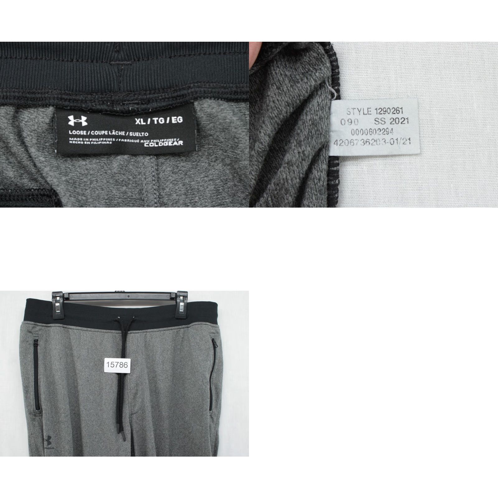Under Armour Under Armour Jogger Pants Mens XL Gray ColdGear Sportstyle Tricot Sweatpants Size US 36 / EU 52 - 8 Thumbnail