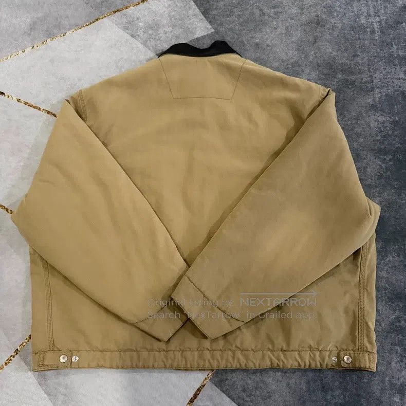 Balenciaga Balenciaga Leather-collared double-B Carhartt washed jacke Size US L / EU 52-54 / 3 - 2 Thumbnail