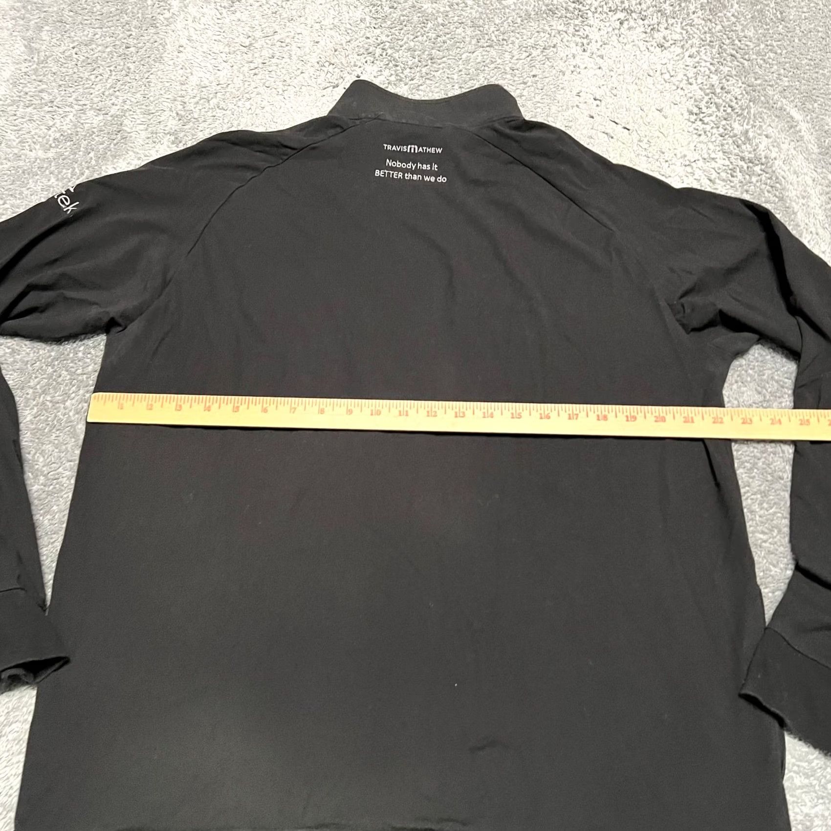 TravisMathew Travis Mathew Shirt Mens XL Black Qzip Long Sleeve Quarter Zip Shirt Men XL Black Qzip Long Sleeve Size US XL / EU 56 / 4 - 5 Thumbnail