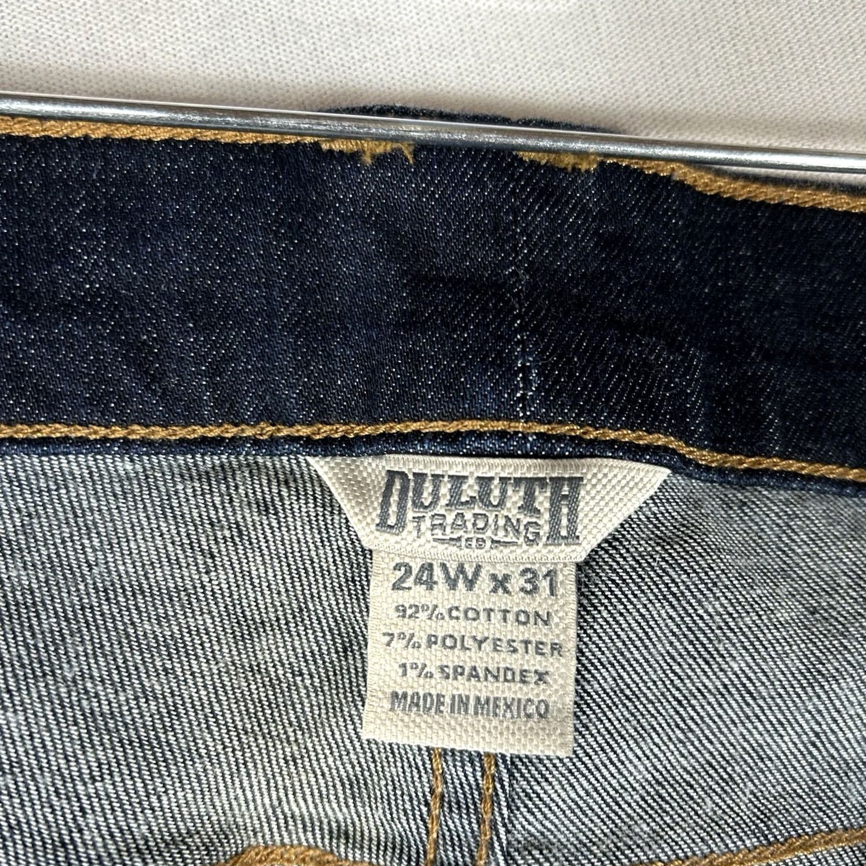 Denime Duluth Duluthflex Boot Cut Jeans Womens 24W x 31 Dark Blue Denim NWT Size 42" / US 20 - 6 Thumbnail