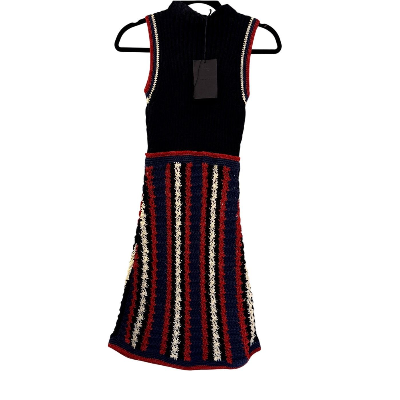 Prada Prada NWT 2020 Red, White, and Blue Crochet Dress Size S / US 4 / IT 40 - 2 Thumbnail