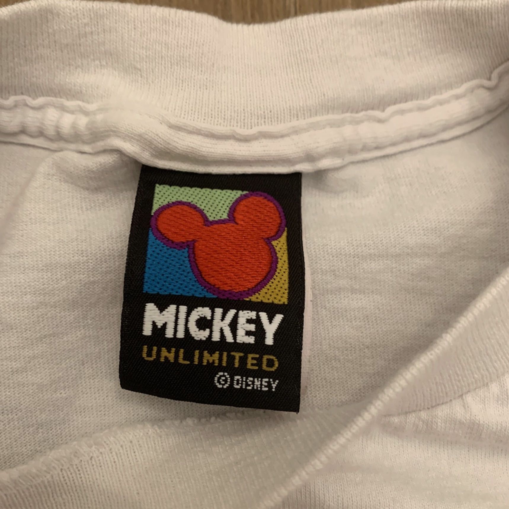 Velva Sheen Vintage Mickey Mouse Shirt Size L White Embroidered 90s Y2k single stitch Size L / US 10 / IT 46 - 3 Thumbnail