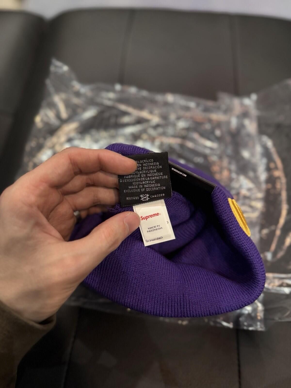 Supreme Supreme New Era Devil S Logo Beanie - Purple- Brand New Size ONE SIZE - 8 Thumbnail