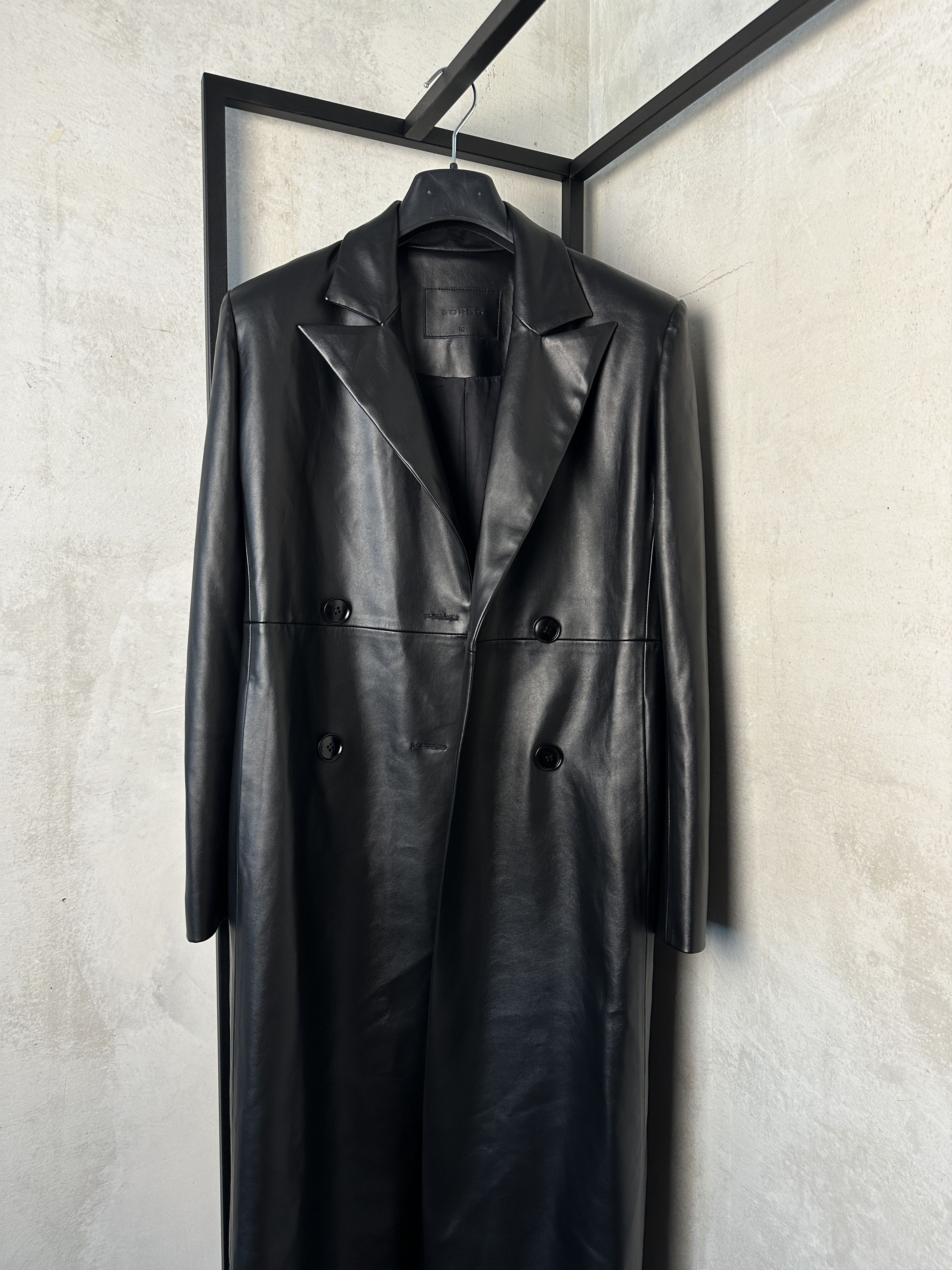 Other Vegan Leather Long Coat Size S / US 4 / IT 40 - 4 Thumbnail