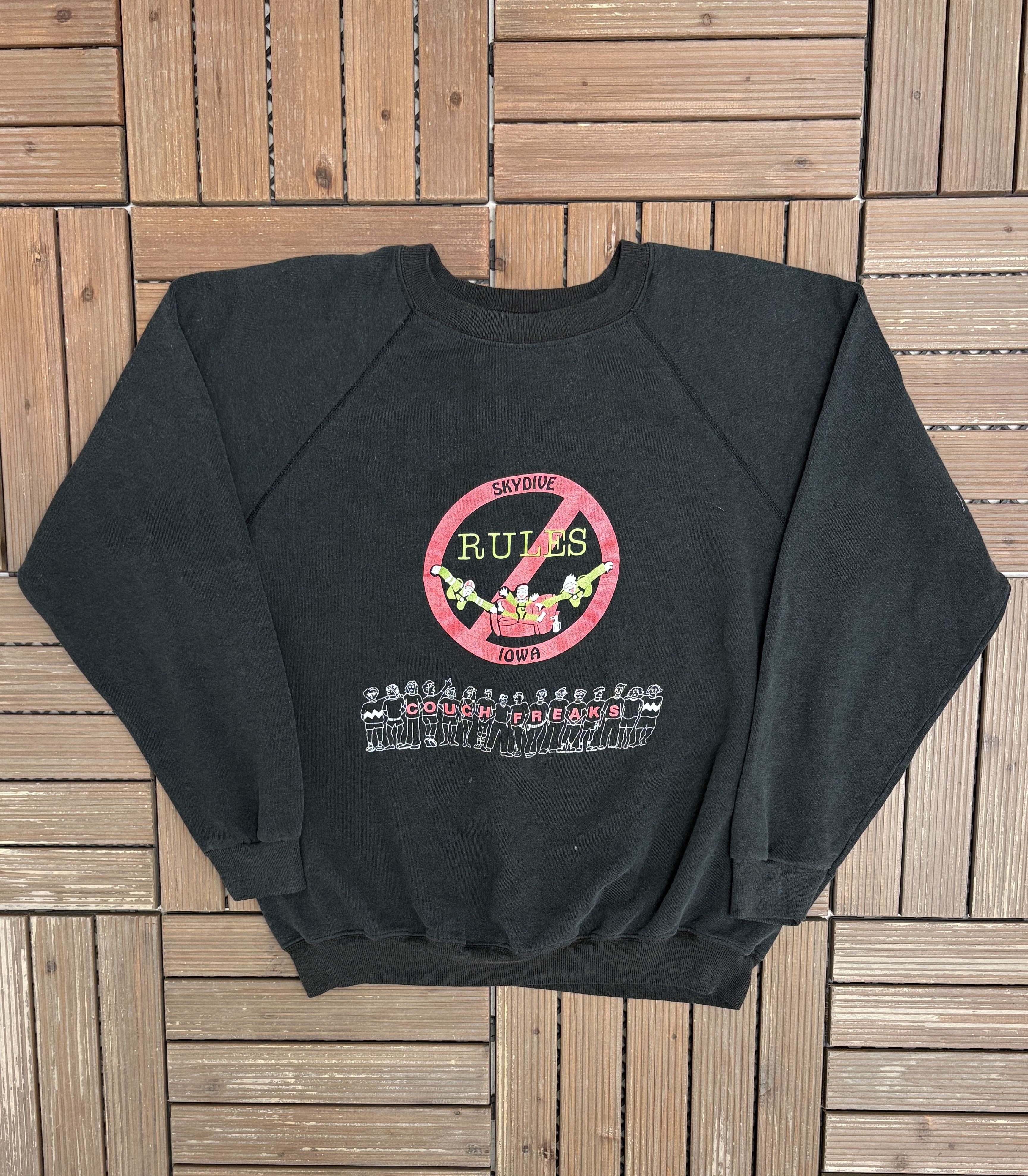 Vintage The Des Moines Skydivers (The Couch Freaks) Vintage Crewneck Size US XL / EU 56 / 4 - 1 Thumbnail