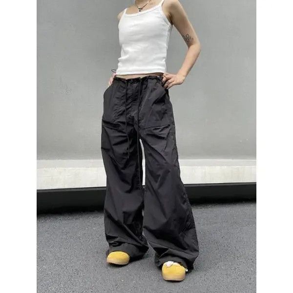 VIBE Women's stylish wide cargo pants Size 28" / US 6 / IT 42 - 3 Thumbnail
