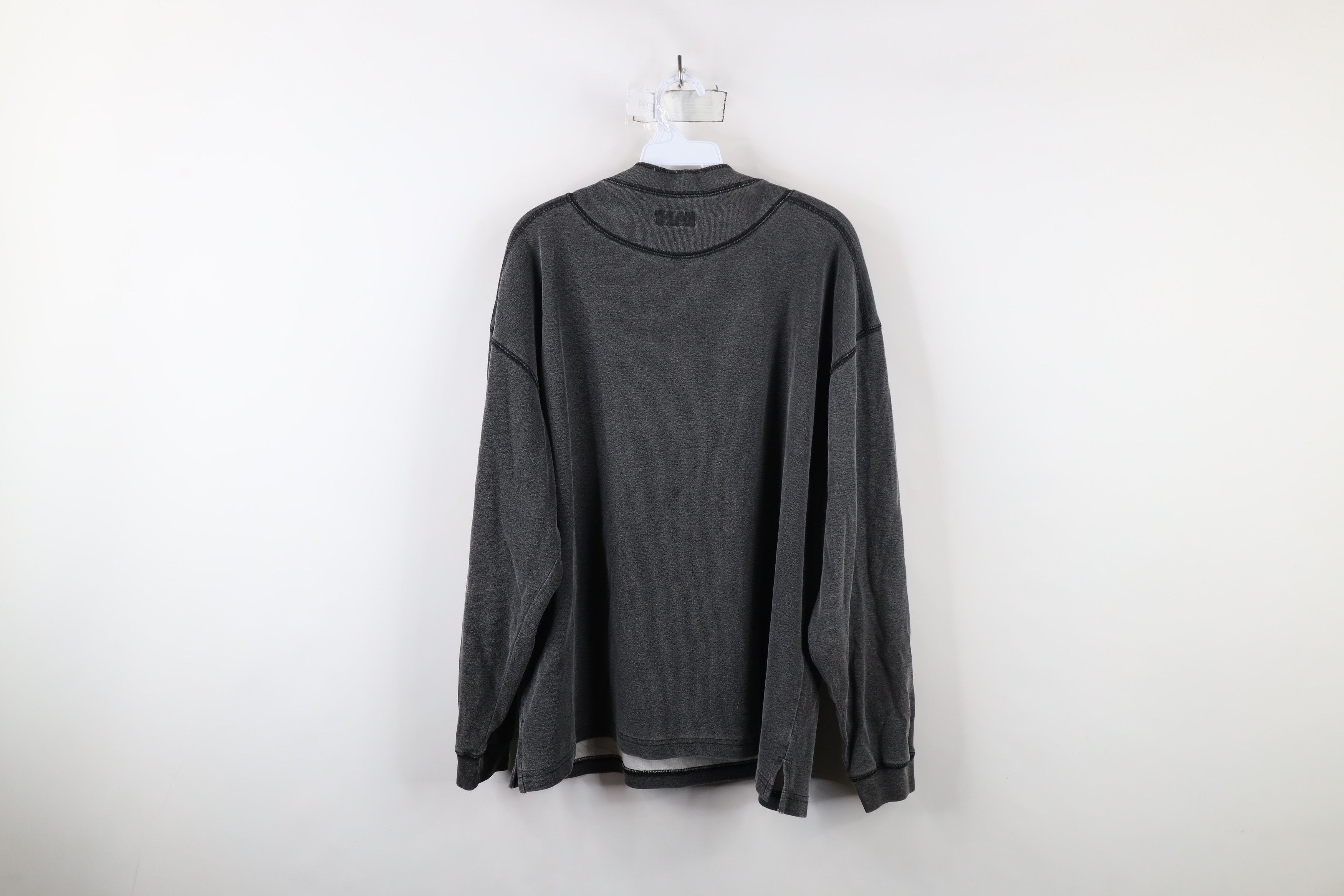 Vintage Vintage 90s Streetwear Fit Ribbed Knit Henley T-Shirt USA Size US L / EU 52-54 / 3 - 12 Thumbnail