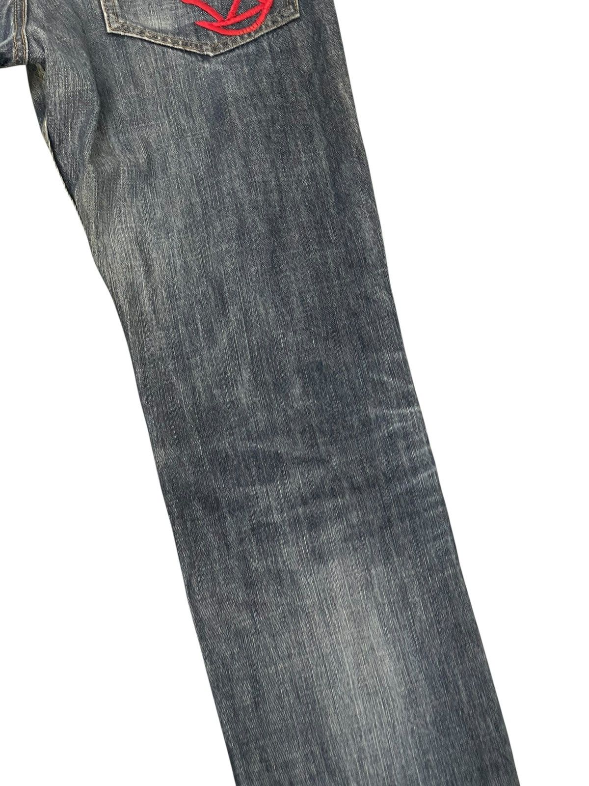 14th Addiction Distress Jeans Avail Avantgarde Embroydery Regular ERD 2🟦6 Size US 32 / EU 48 - 13 Thumbnail