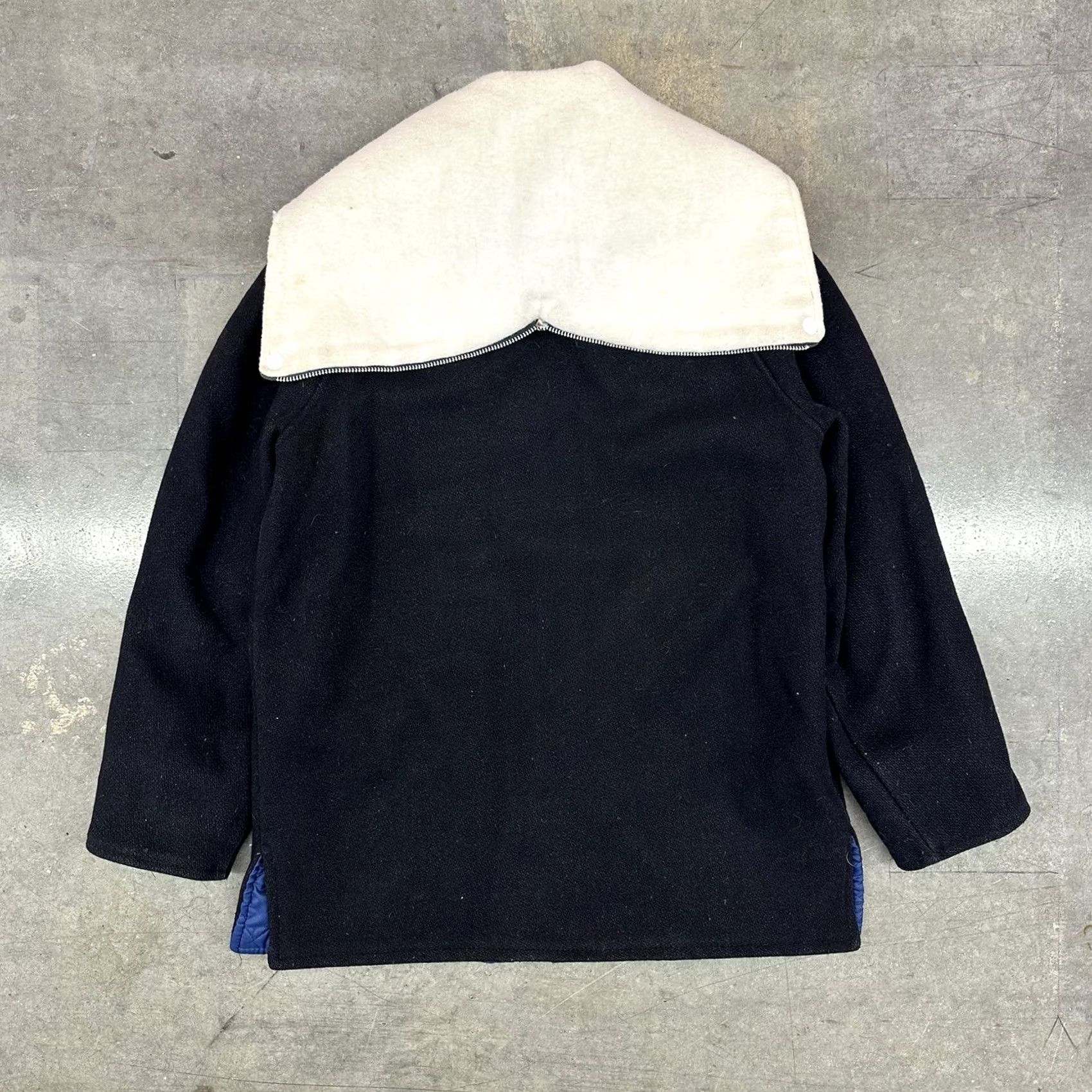 Vintage VINTAGE Fordham Varsity Wool Jacket USA Made 70/80s M/L Blue Two Way Zip Up Look Letterman Mens Size US M / EU 48-50 / 2 - 2 Thumbnail