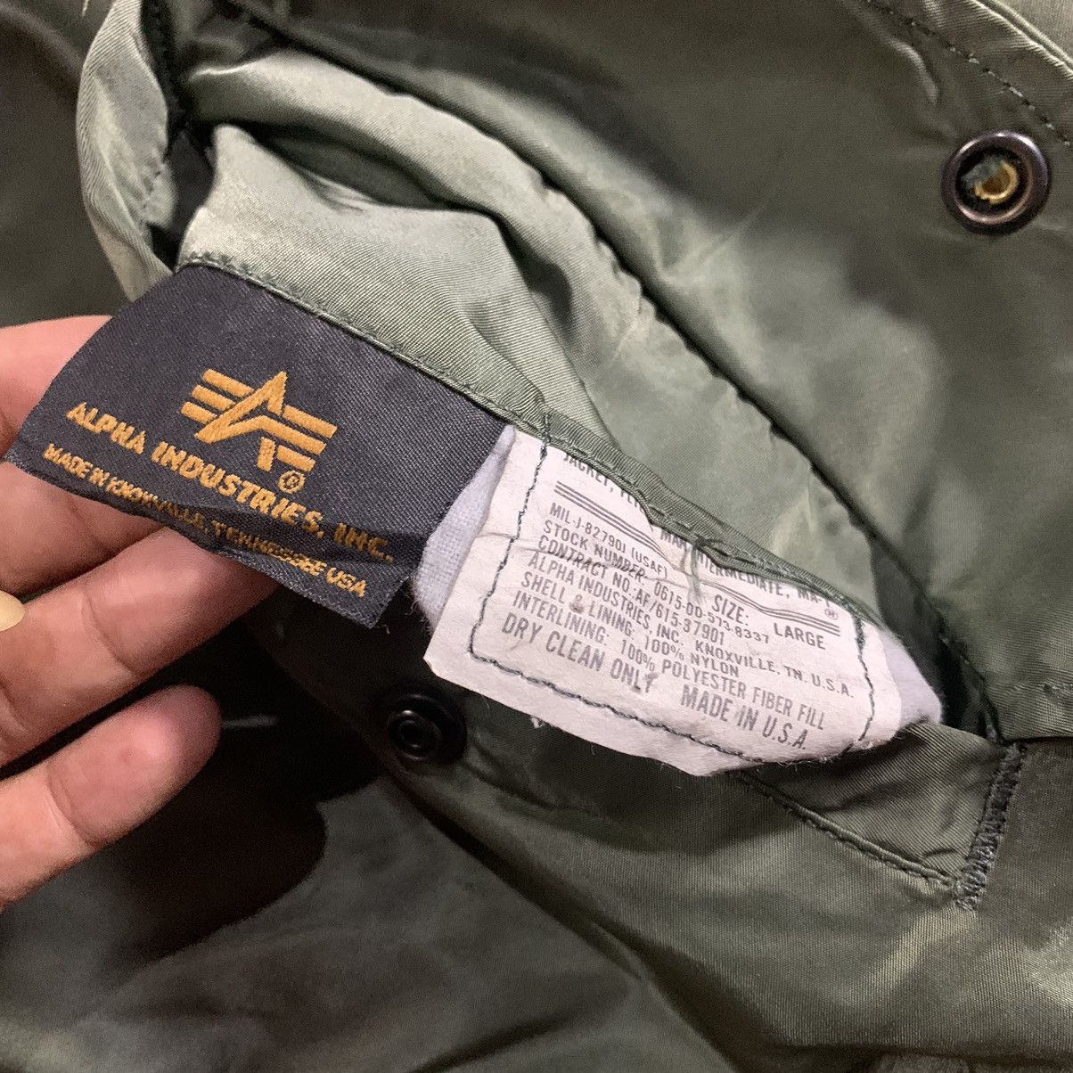Alpha Industries × Vintage Vintage 1968 alpha industries MA 1 bomber jacket Size US L / EU 52-54 / 3 - 3 Thumbnail