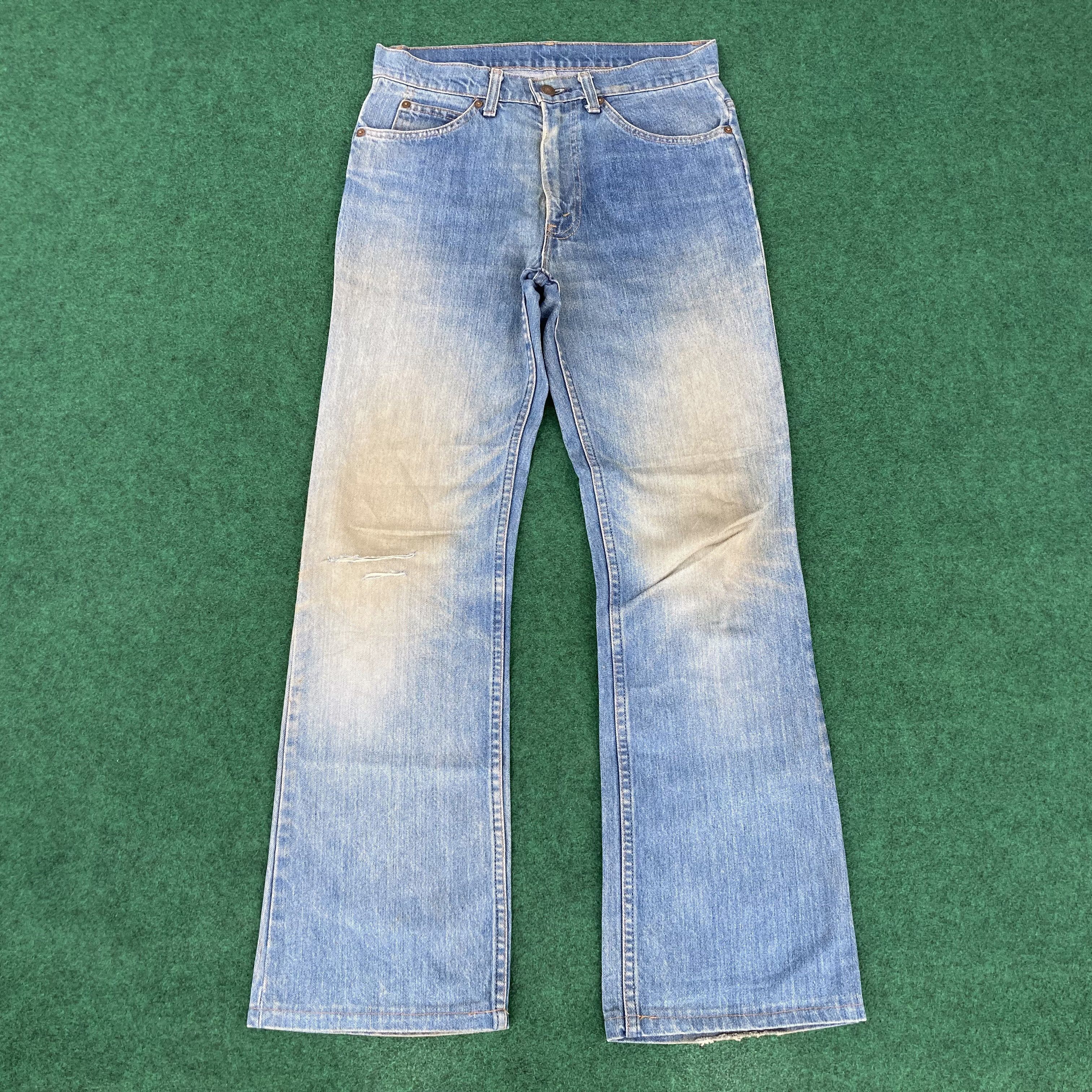 Levi's 30x30 Vtg Levis 517 70s Bootcut Button No 8 Orange Tab Jeans Size US 30 / EU 46 - 1 Thumbnail