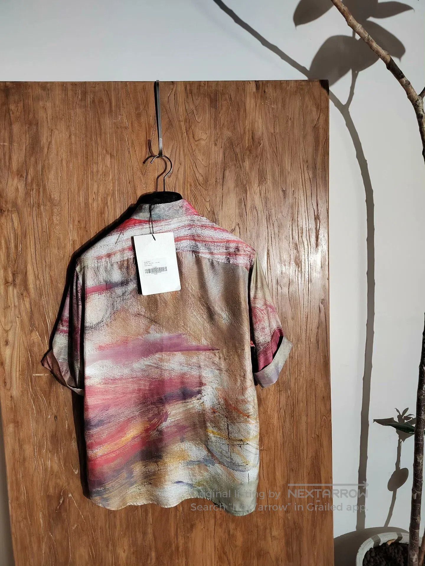 Japanese Brand QIUHAO Short Sleeve Silk Blend Shirt. Size S / US 4 / IT 40 - 3 Thumbnail