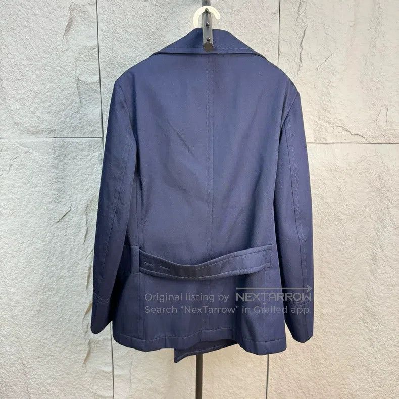 Louis Vuitton Louis Vuitton Double breasted navy full logo lining wool c Size US M / EU 48-50 / 2 - 5 Thumbnail