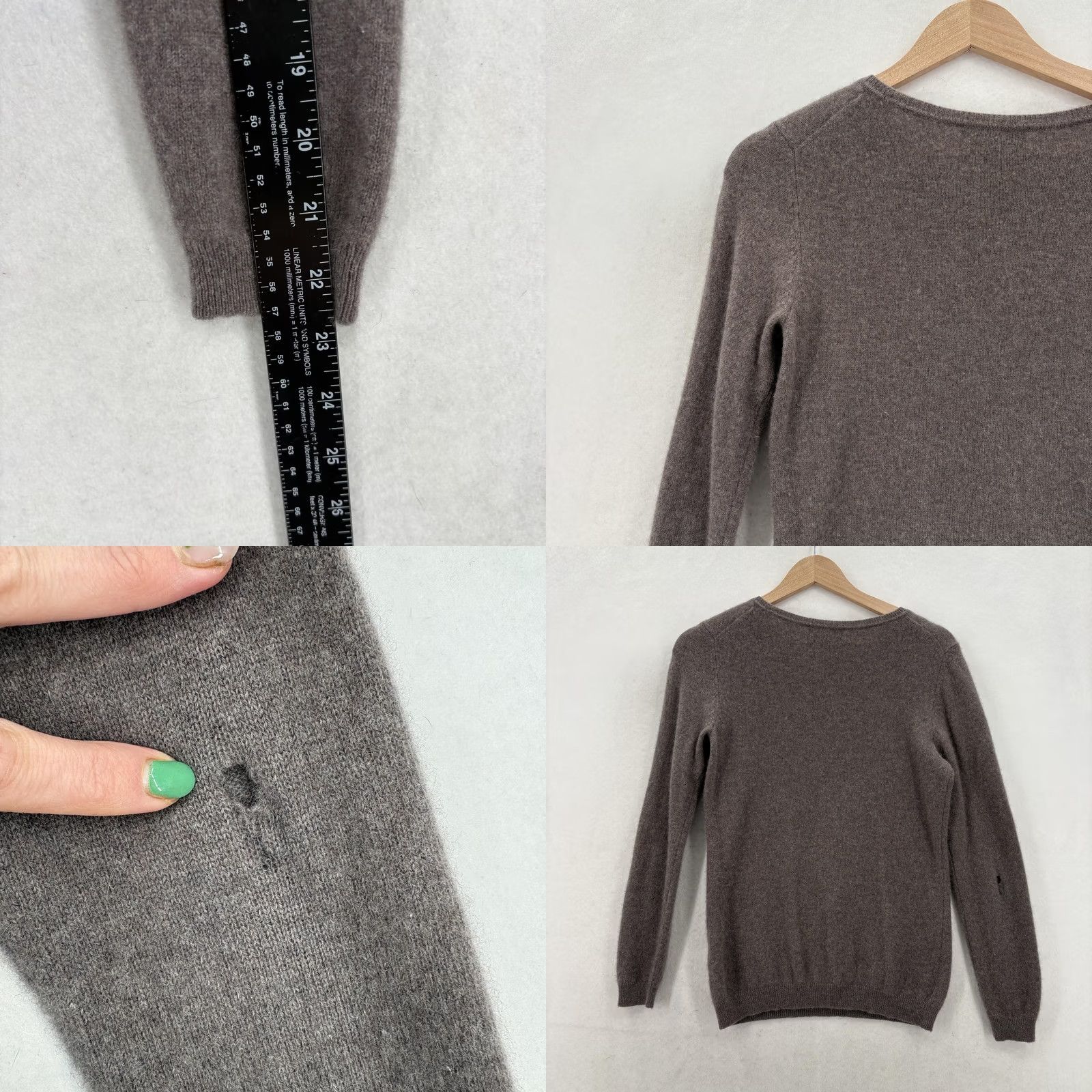 Charter Club Charter Club Sweater Womens Small Brown 100% Cashmere Crew Neck Lightweight Pullover Knit Casual Mens Womens Girls Boys Size S / US 4 / IT 40 - 8 Thumbnail