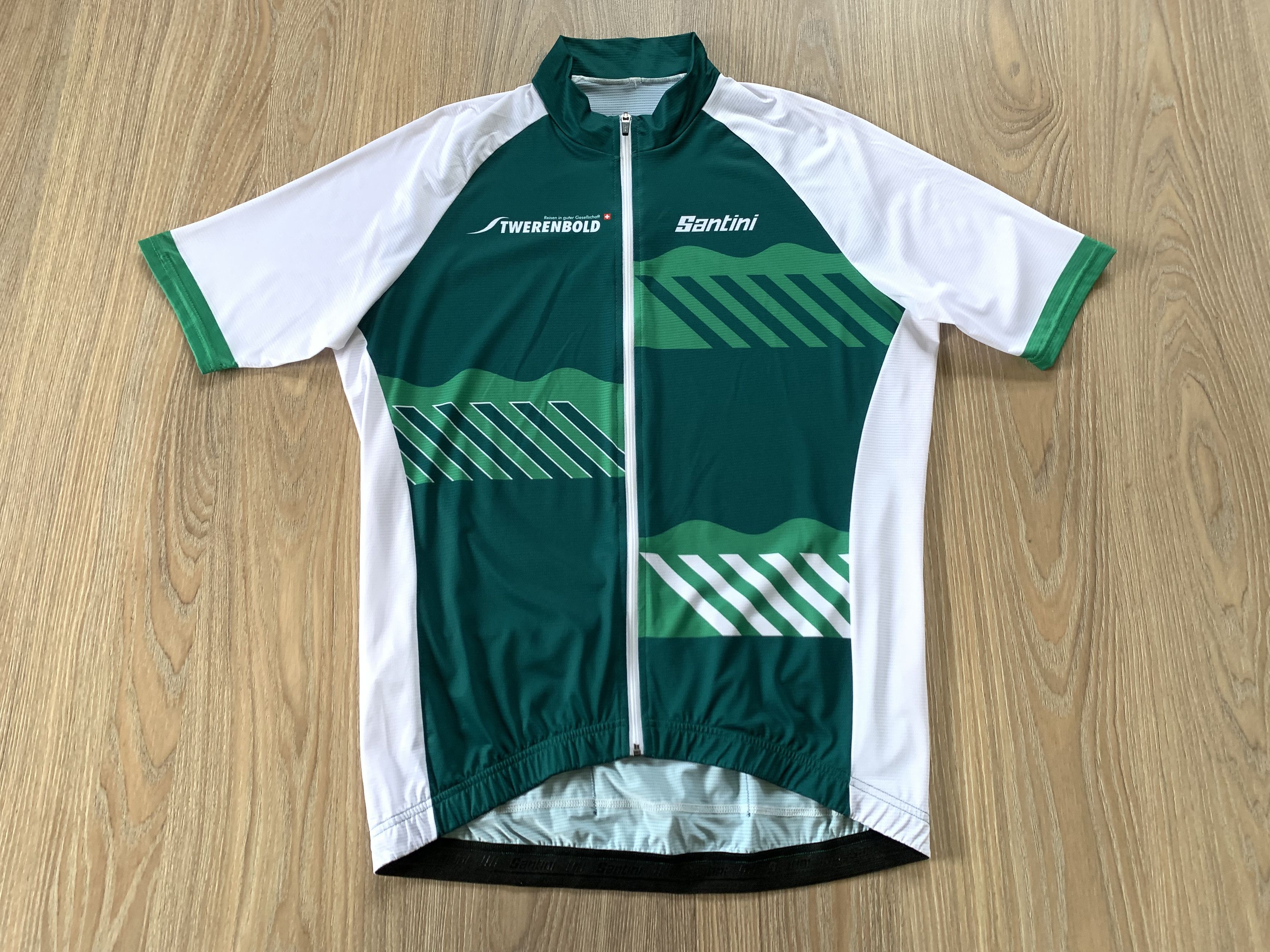 Bicycle Santini Italian Full Zip Short Sleeve Cycling Jersey Size US M / EU 48-50 / 2 - 2 Thumbnail