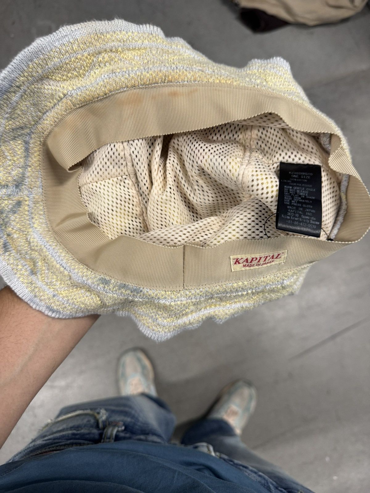 Kapital Kapital 7G gaudy knit bucket hat Size ONE SIZE - 3 Thumbnail