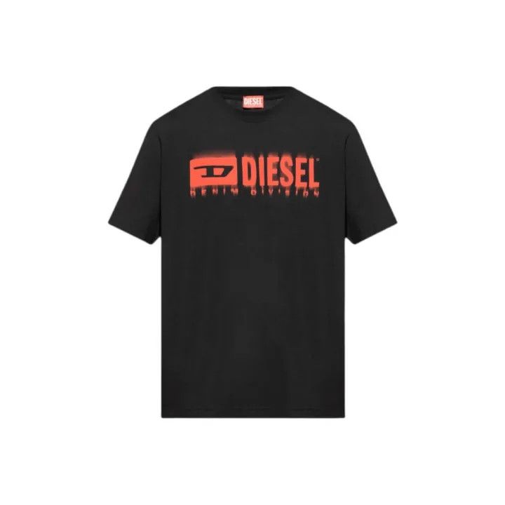 Diesel Diesel Black Short Sleeve T-Shirt for Men 0079 Size US XL / EU 56 / 4 - 1 Thumbnail
