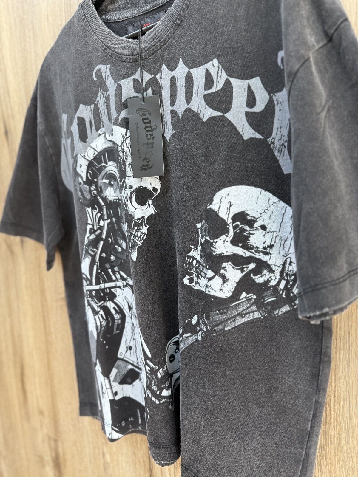 Godspeed Godspeed Grey Mankind Skull Short Sleeve Size US XS / EU 42 / 0 - 4 Thumbnail