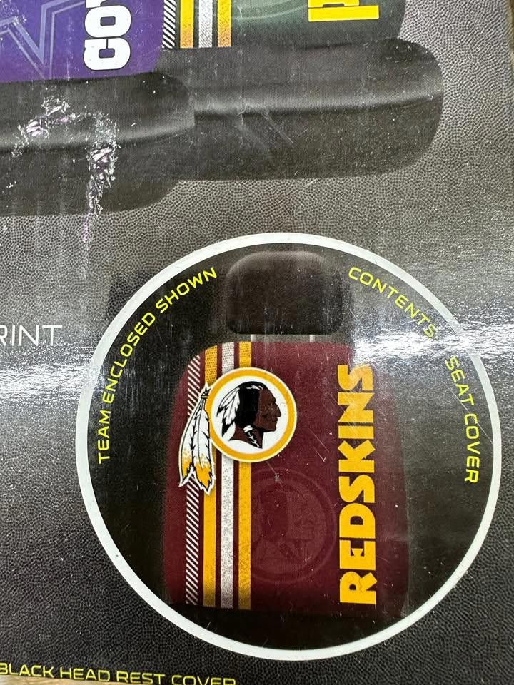 Designer Washington Redskins Rally Seat Cover Size ONE SIZE - 2 Thumbnail