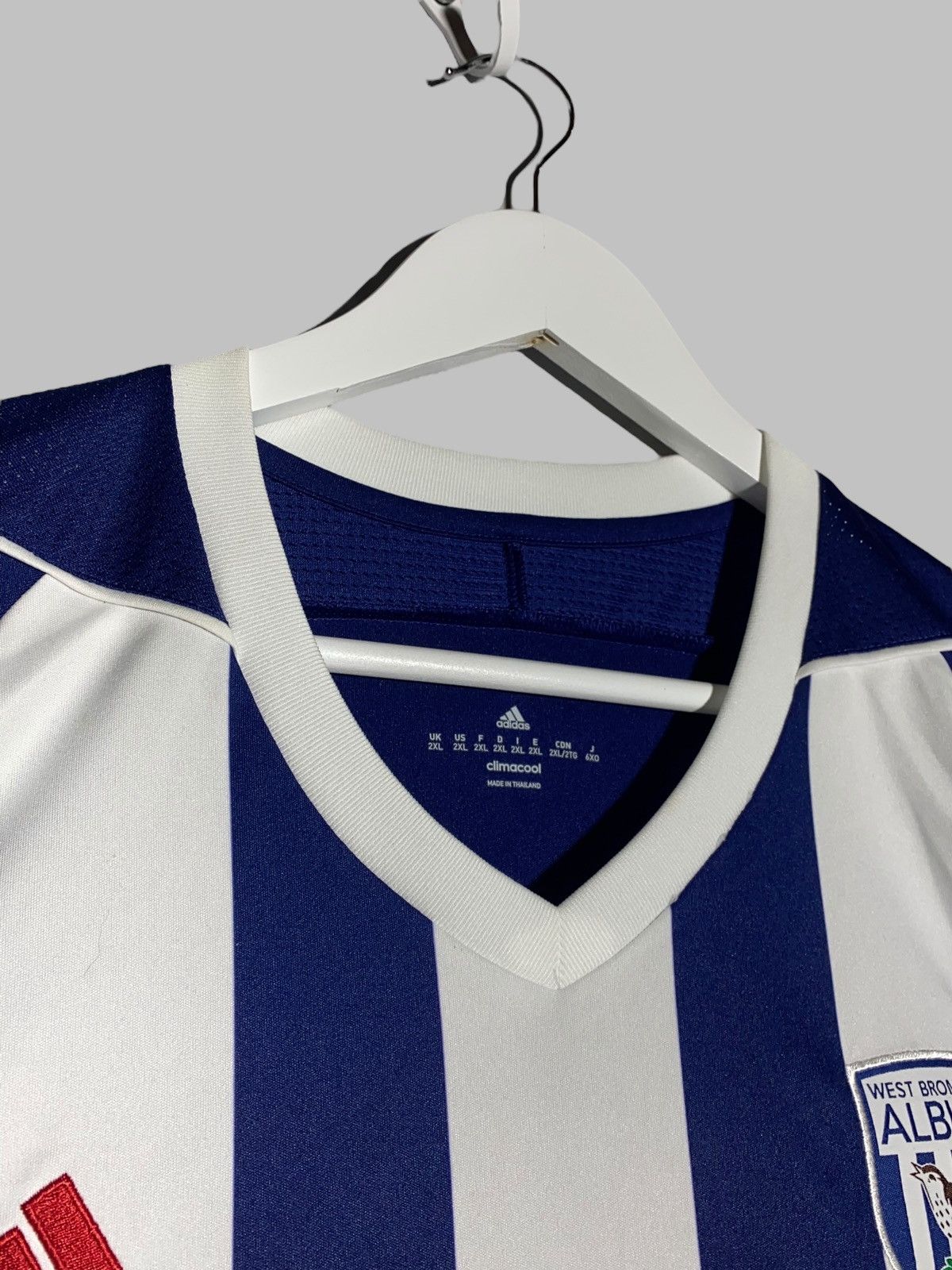 Adidas Adidas West Bromwich Albion 2017/18 Home Football Shirt Size US XXL / EU 58 / 5 - 5 Thumbnail
