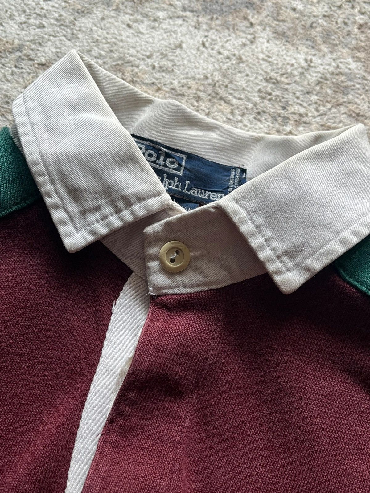 Polo Ralph Lauren Polo Ralph Lauren 1980s-1990's Wooly Badge Scribble Rugby Size US M / EU 48-50 / 2 - 9 Thumbnail
