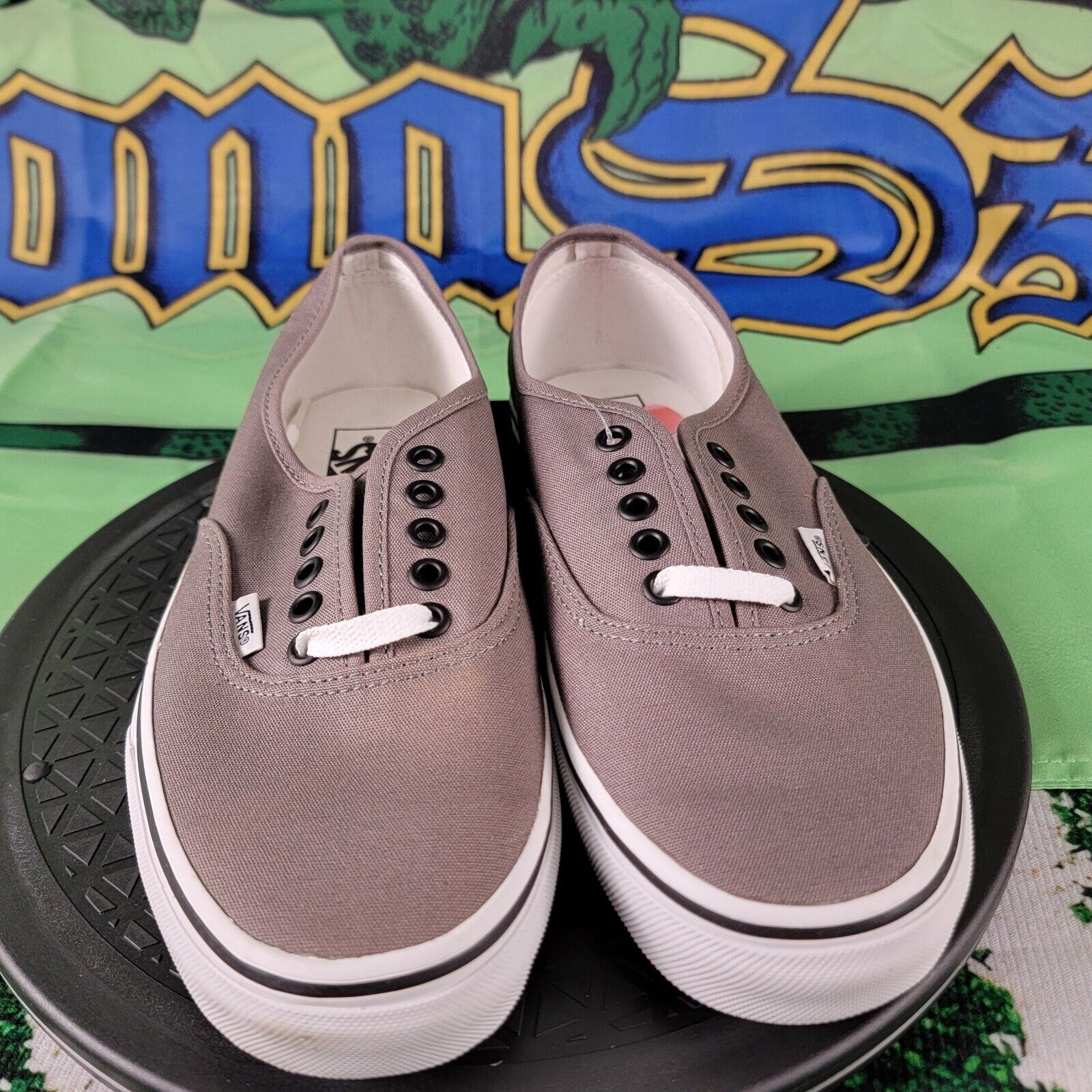 Vans Vans Authentic Sneakers Unisex Pewter/Black Sz 8.5M 10W Size US 8.5 / EU 41-42 - 3 Thumbnail