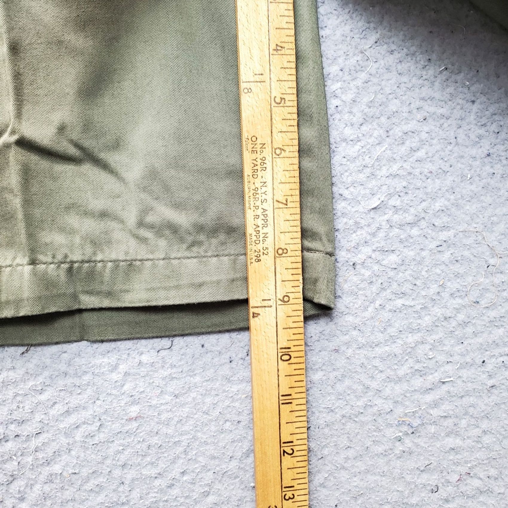 Arrow Arrow Khakis Shorts Mens 34W Green Classic Chino Casual Comfortable Charcoal Wash Size 34 Mens Size US 34 / EU 50 - 4 Thumbnail
