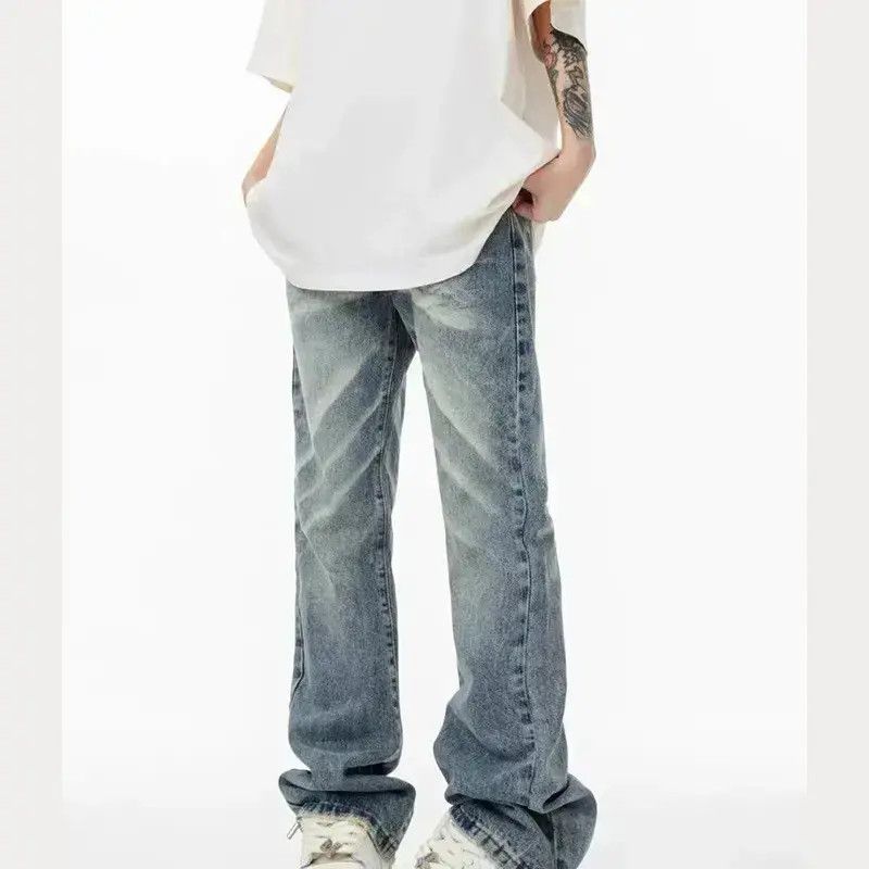 Japanese Brand Retro loose high street micro flared jeans Size US 32 / EU 48 - 3 Thumbnail