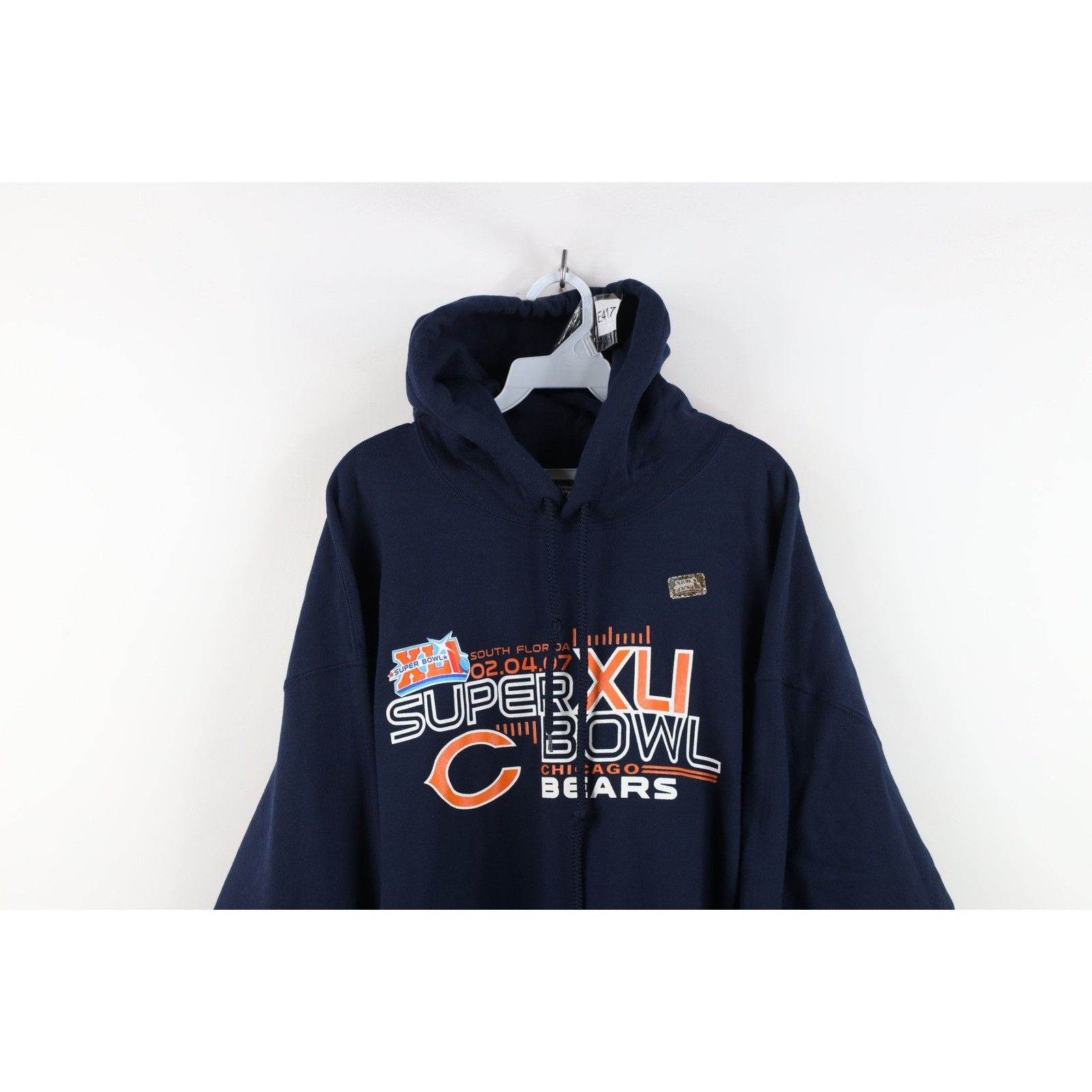 Vintage New Vintage Super Bowl XLI Chicago Bears Football Hoodie Size US XL / EU 56 / 4 - 2 Thumbnail