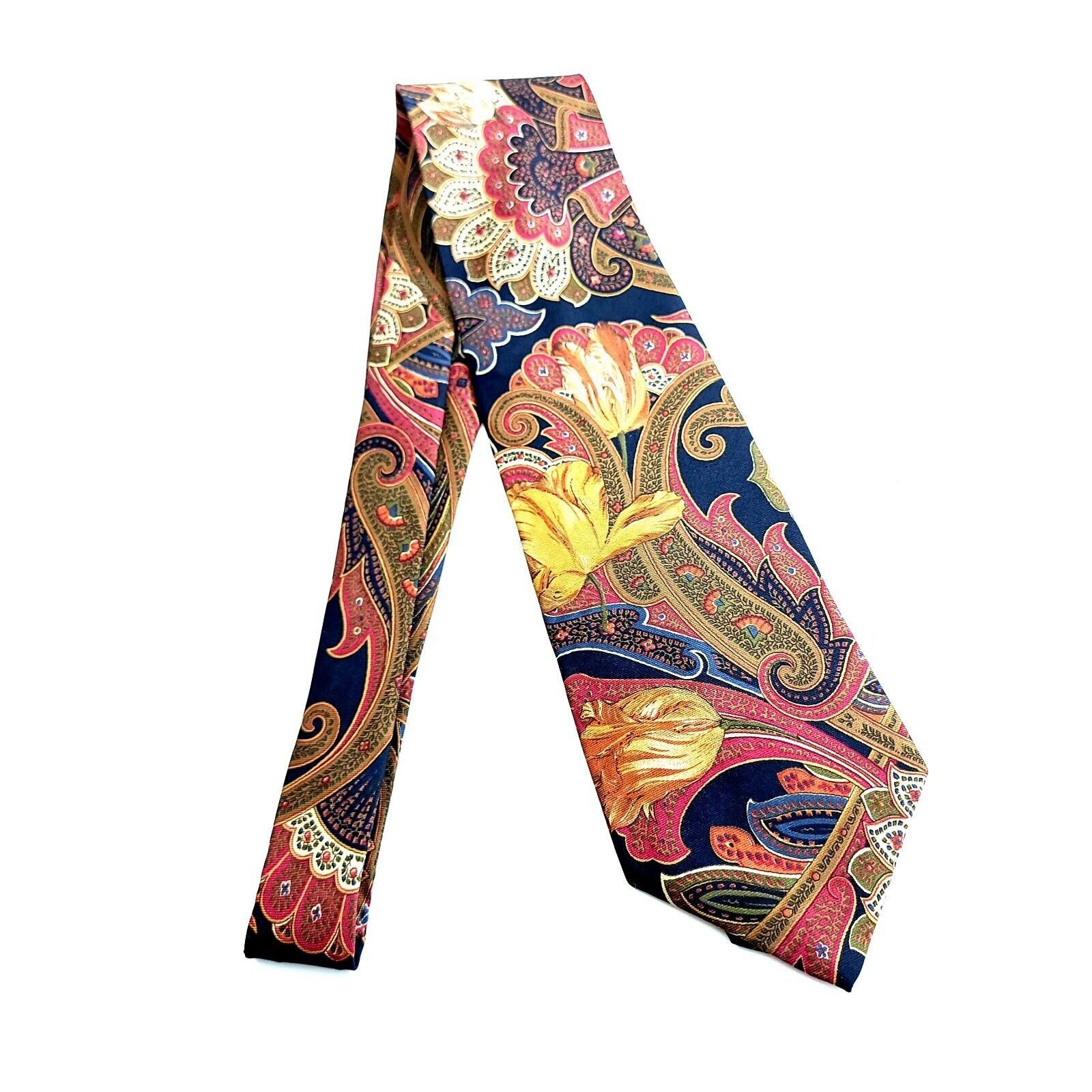 Croft & Barrow Croft & Barrow Floral Print Black Red Green Tan Short Wide S Size ONE SIZE - 6 Thumbnail