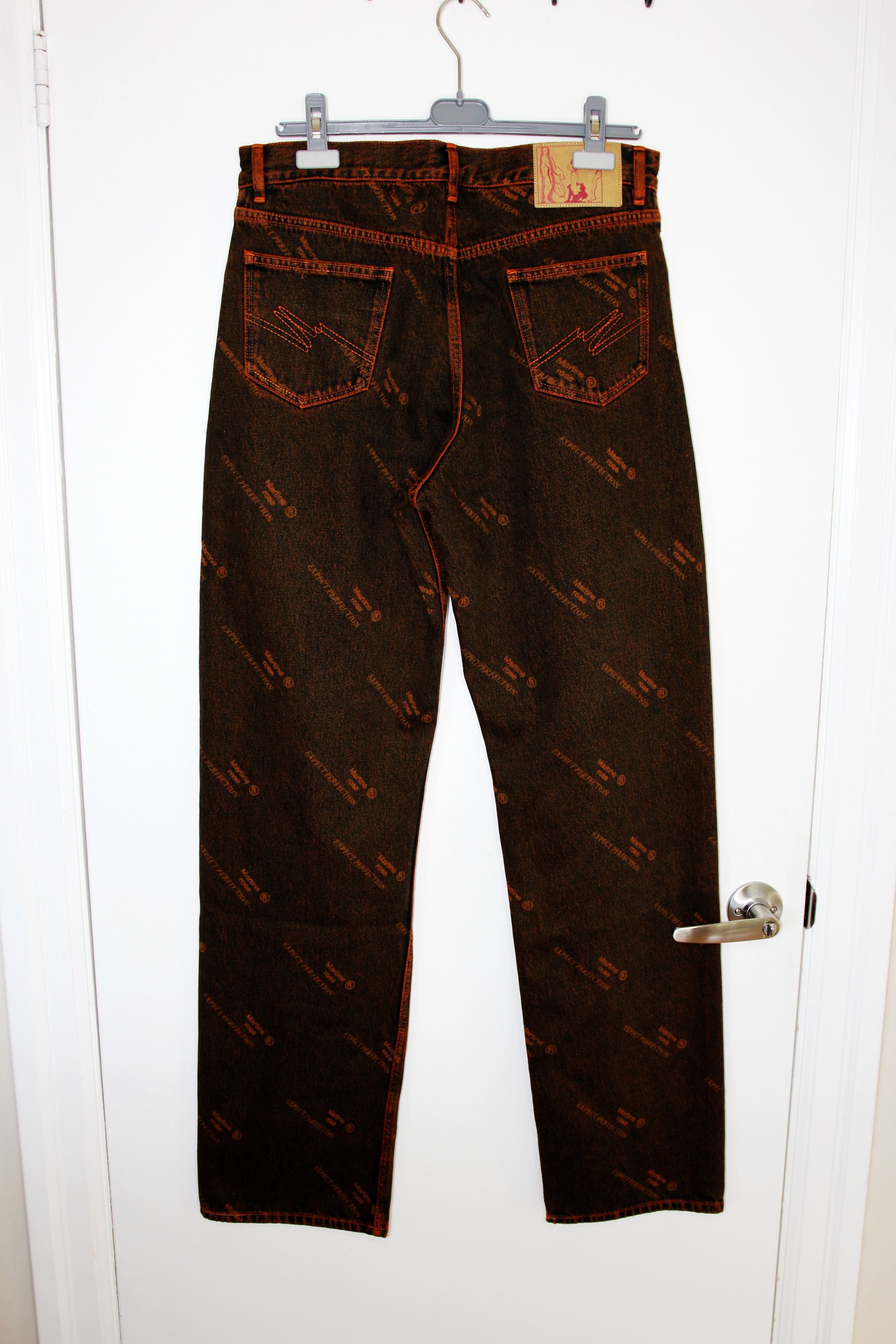 Martine Rose BNWT SS25 MARTINE ROSE ORANGE LASER RELAXED FIT JEANS L Size US 34 / EU 50 - 3 Thumbnail