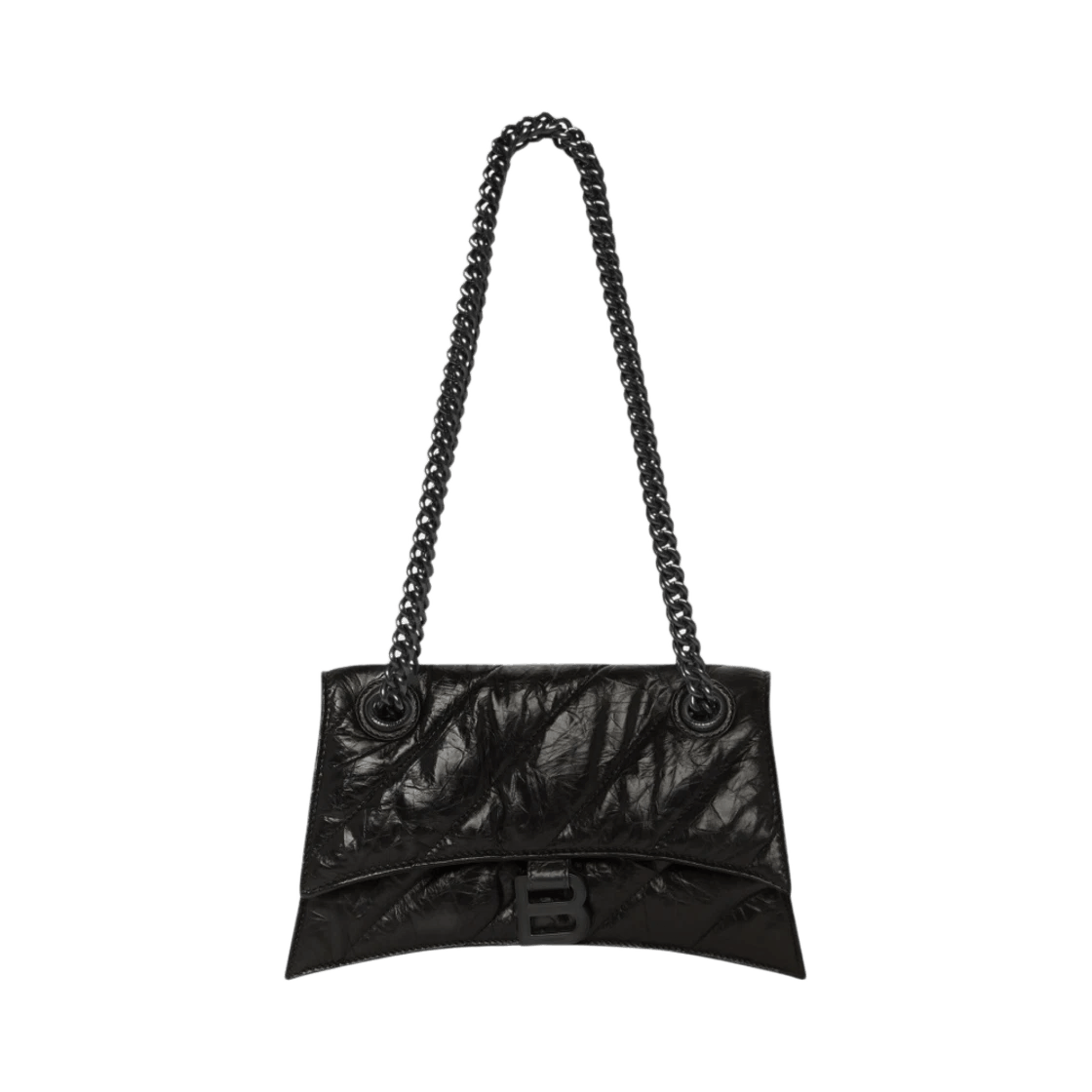 Balenciaga o1tr1nto0426 Size: OS / Crush Small Chain Bag in Black Size ONE SIZE - 1 Thumbnail