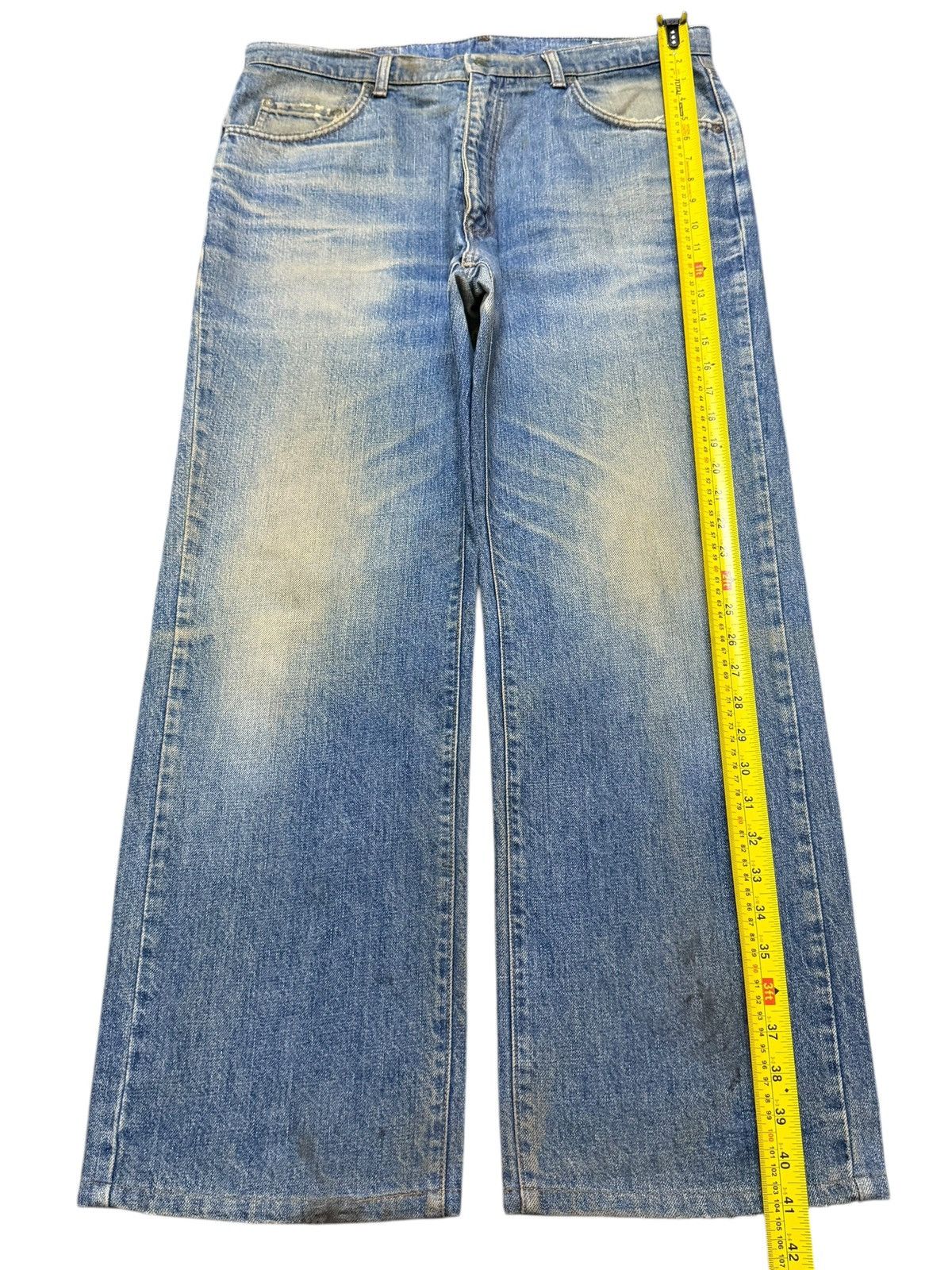 Big John Vintage Big John Blue Mud Wash Faded Clawmark Wide Leg Baggy Size US 36 / EU 52 - 13 Thumbnail