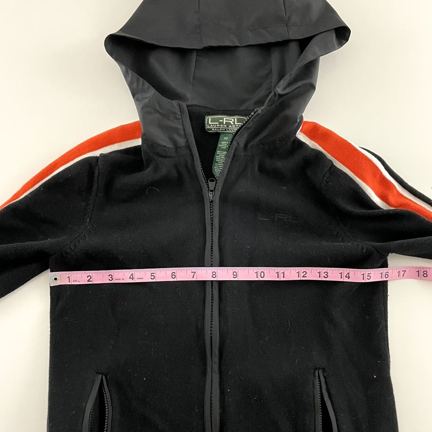 Ralph Lauren Lauren Ralph Lauren Active Full Zip Hooded Sweater Women's XS Black Orange Shirt Hoodie Womens XS Black Lauren Ralph Lauren Activewearhoodie Size XS / US 0-2 / IT 36-38 - 4 Thumbnail