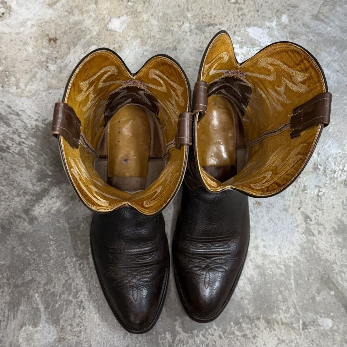 Nocona Boots Vintage Nocona USA Made Brown Leather Western Cowboy Boots Size US 11.5 / EU 44-45 - 7 Thumbnail