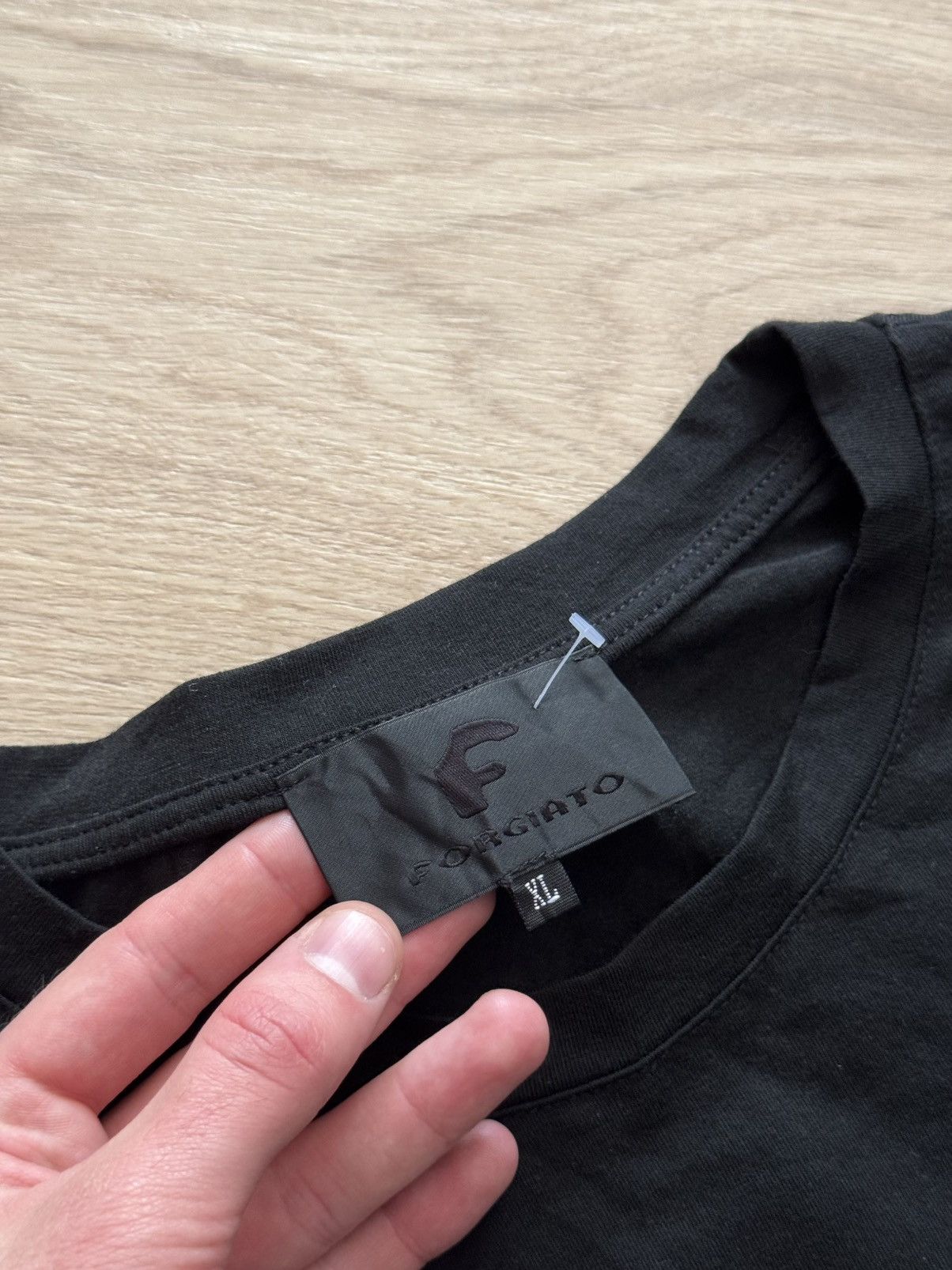 Japanese Brand Forgiato Italian Design Black Baggy Logo Archival T-Shirt Size US XL / EU 56 / 4 - 5 Thumbnail