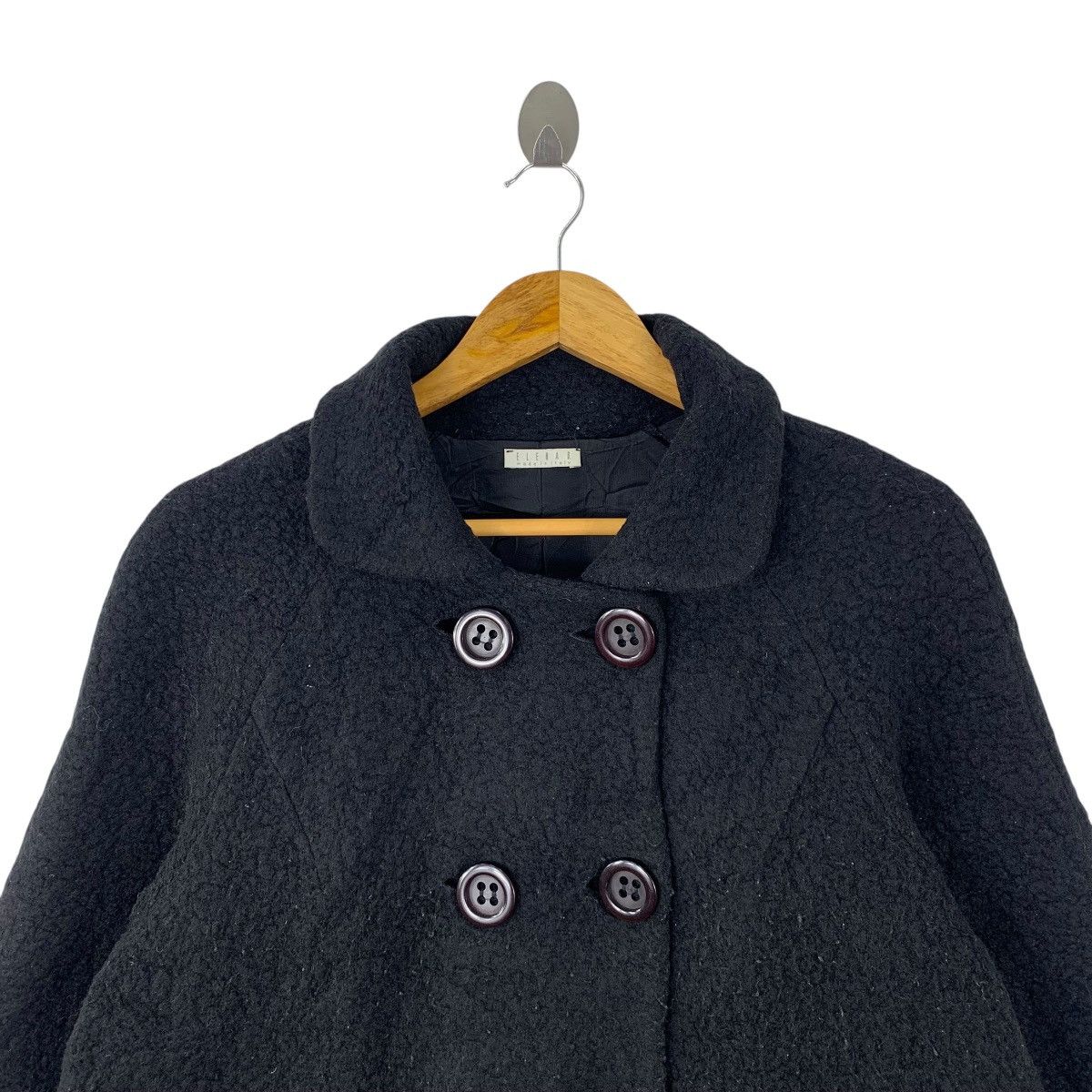 Vintage Vintage ELENAD Italian Designer Wool Peacoat Jacket Size XL / US 12-14 / IT 48-50 - 4 Thumbnail