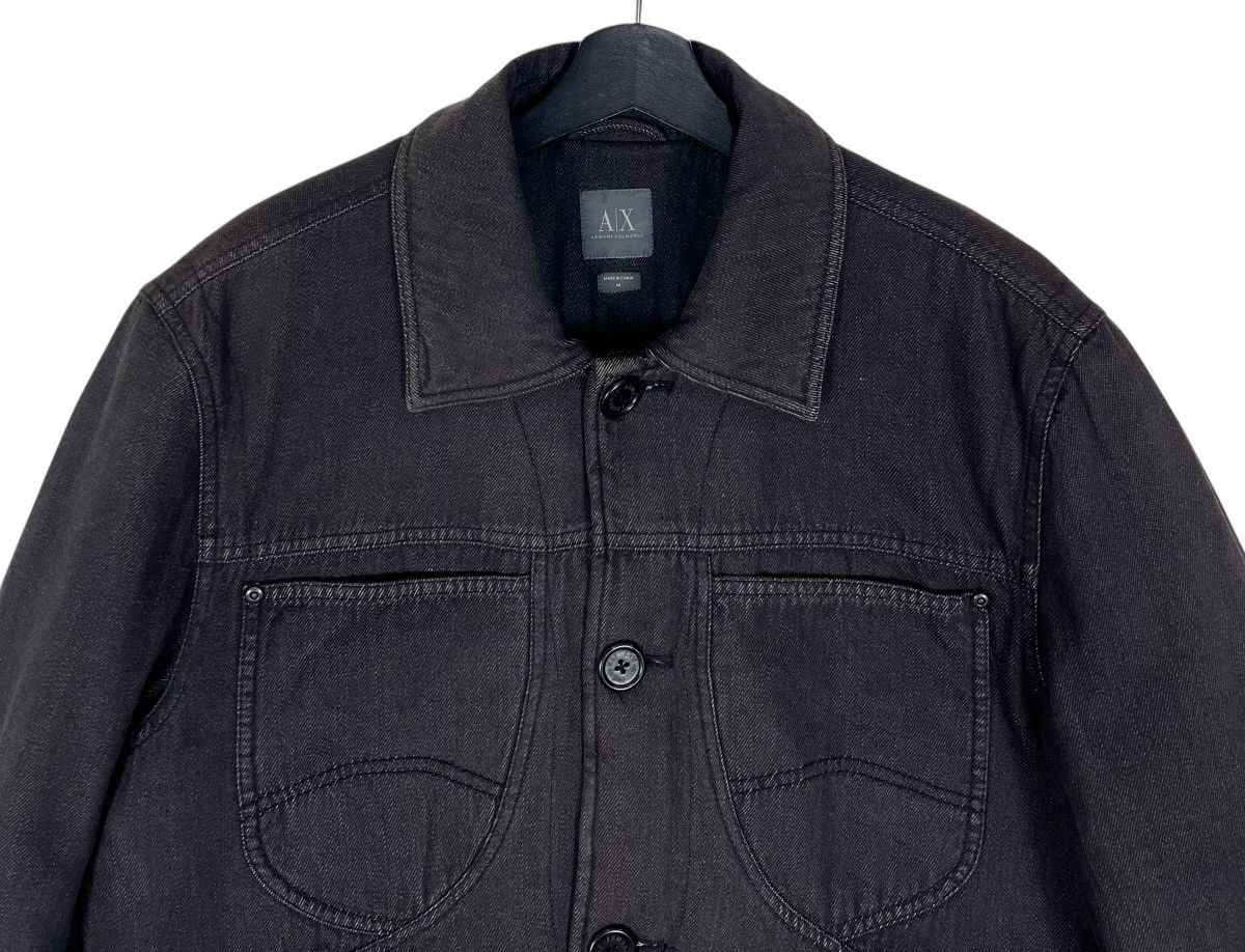 Armani Exchange Vintage Armani Exchange Sherpa Denim Jacket Size US M / EU 48-50 / 2 - 6 Thumbnail