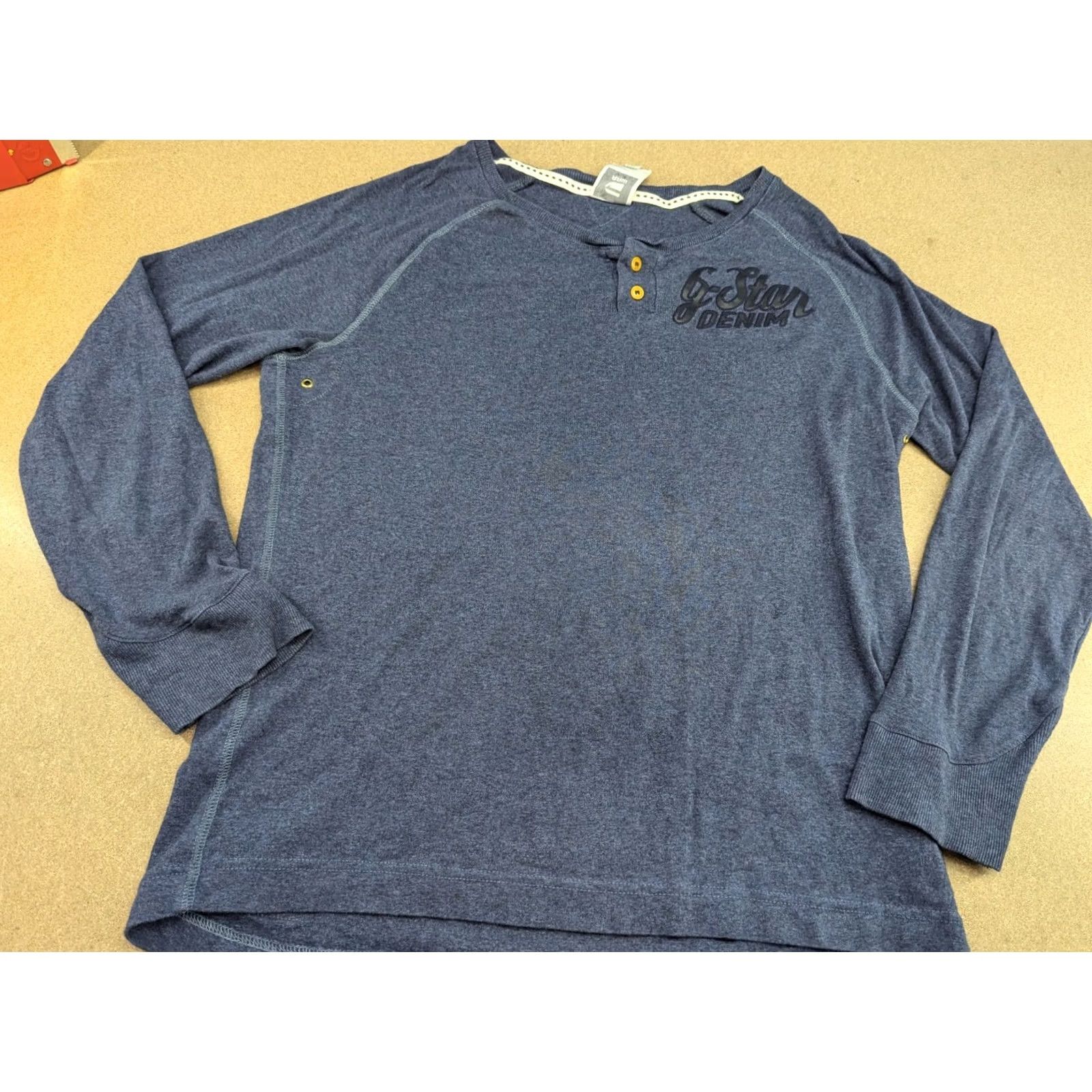 G-Star G-Star End-Zone Granddad Shirt Mens XL Blue Cotton Long Sleeves Shirt Mens XL Blue Cotton Long Sleeves Size US XL / EU 56 / 4 - 2 Thumbnail