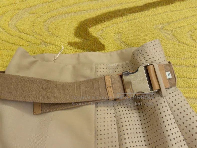 Fendi Fendi Midi Skirts - Light Beige Size 24" / US 00 / IT 34 - 2 Thumbnail