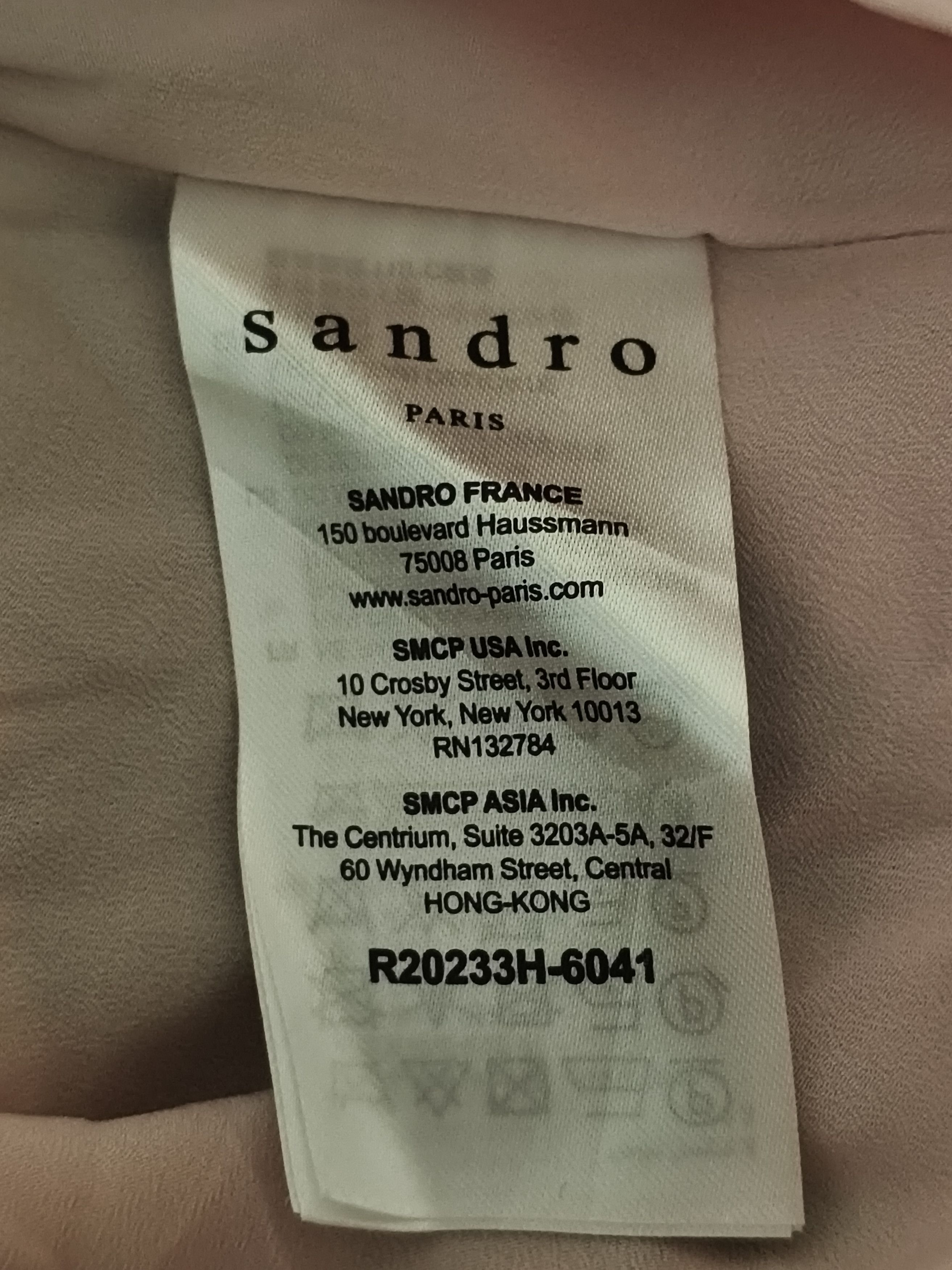 Sandro Mini Dress Green Flowers A Line Pink Silk Floral Print Size XXS / US 00 / IT 34 - 10 Thumbnail