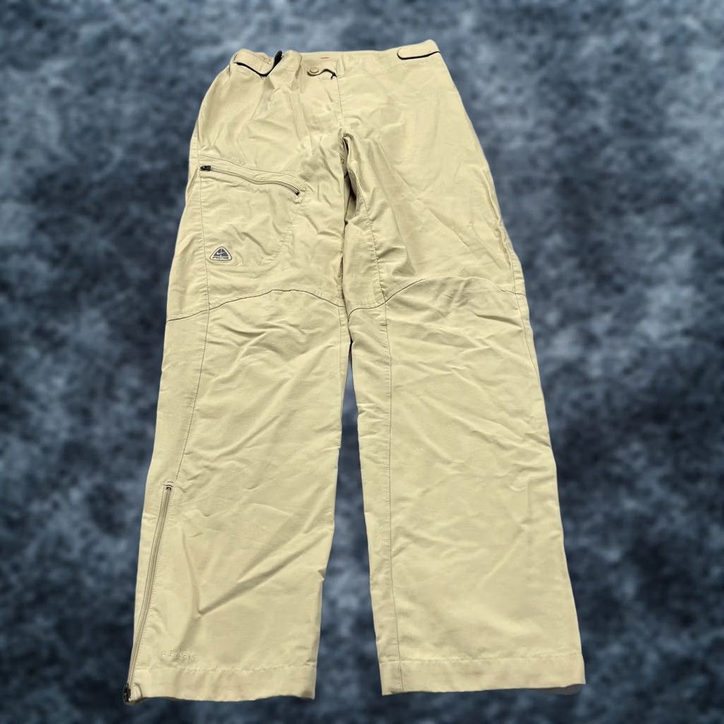 Nike Nike ACG Pants Womens M Beige Dri FIT Hiking Straight 31in Nylon Spandex Outdoor Track Pants Size 32" / US 10 / IT 46 - 1 Thumbnail