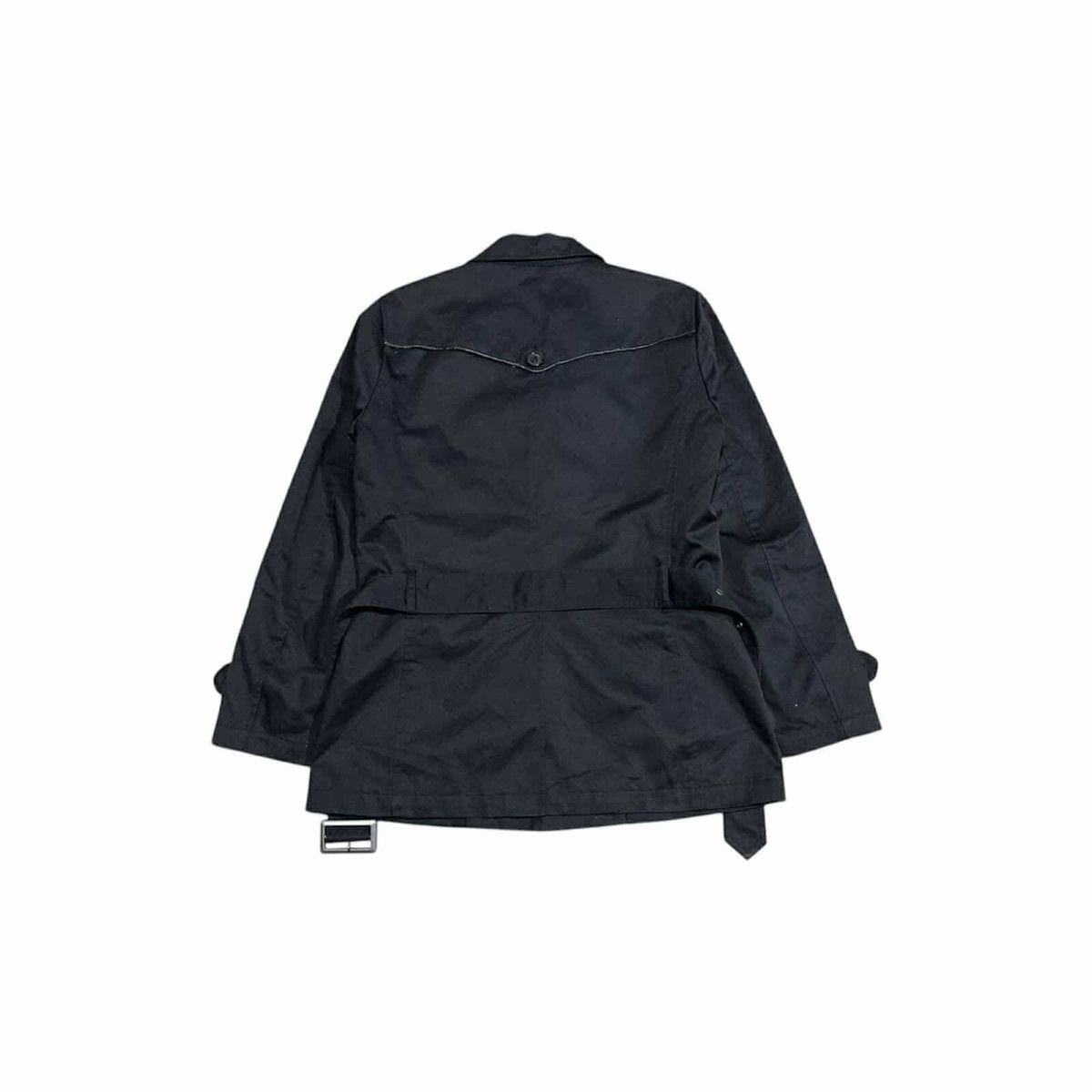 Japanese Brand × Mossimo × Vintage 🔥Sick Y2K Vintage Mossimo Trench Coat Jacket Bondage Belted Size US M / EU 48-50 / 2 - 7 Thumbnail