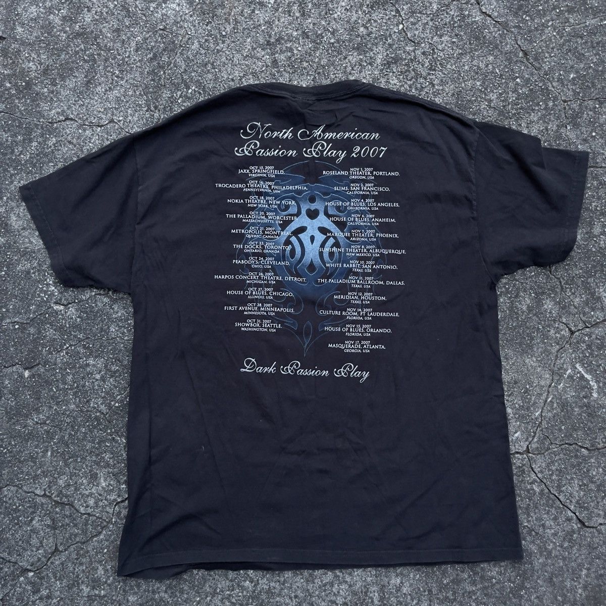 Band Tees × Hanes × Vintage Vintage 2007 NIGHTWISH PASSION PLAY Tour Shirt Size US XL / EU 56 / 4 - 4 Thumbnail