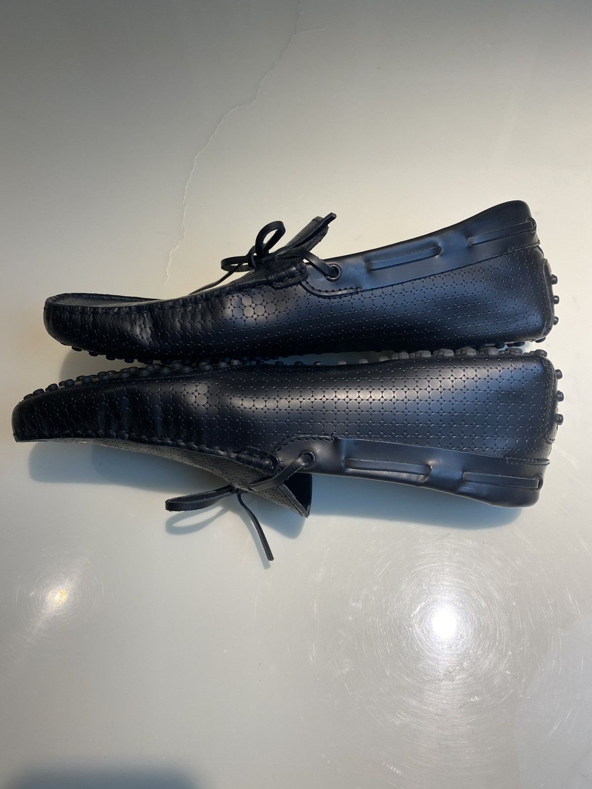 Tod's TODS TEXTURED LEATHER BOW LOAFERS Size US 11 / EU 44 - 9 Thumbnail