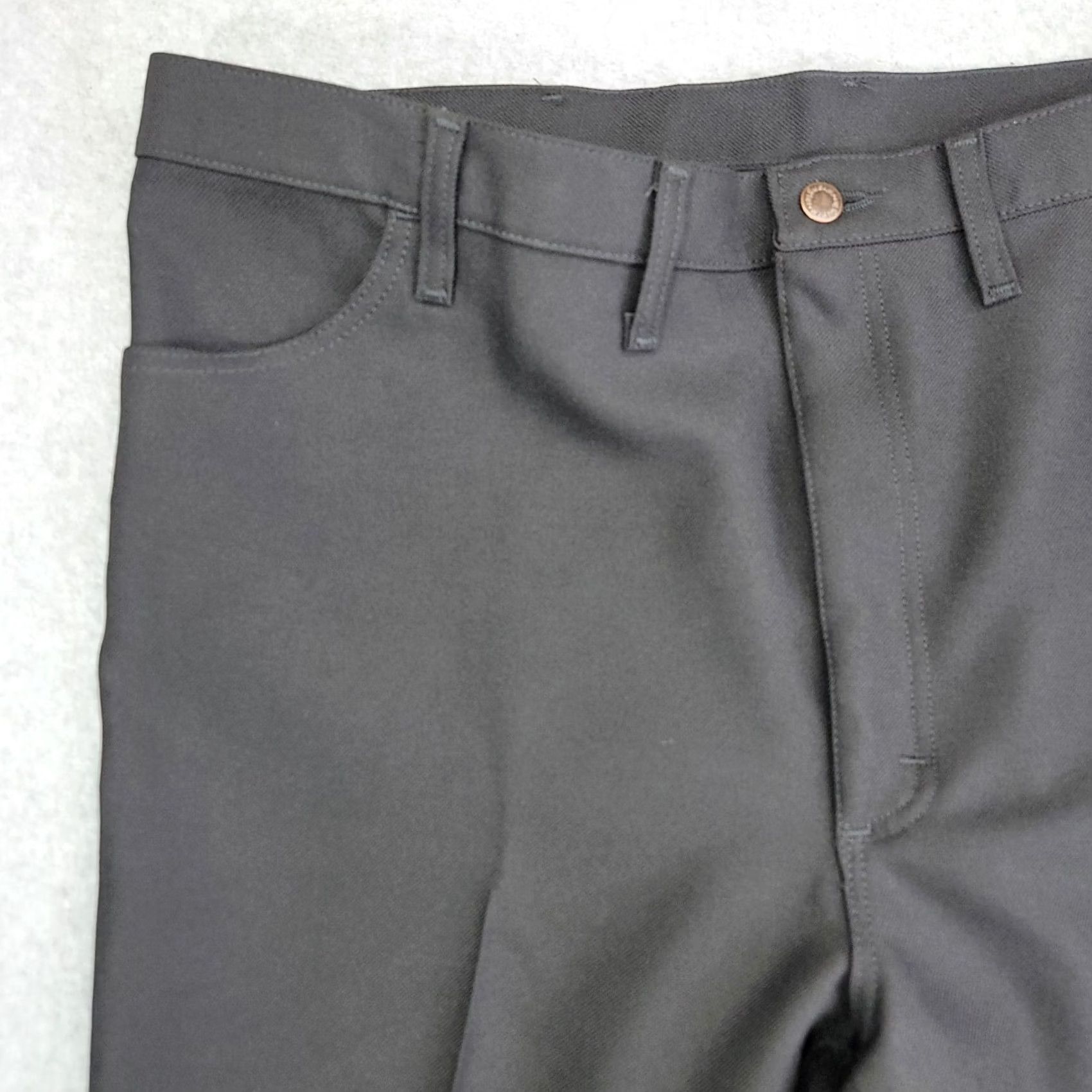 Wrangler VINTAGE Wrangler Jeans Mens W44 L30 Black Wrancher Trousers 82BK Polyester 90s Retro USA Size US 44 / EU 60 - 3 Thumbnail