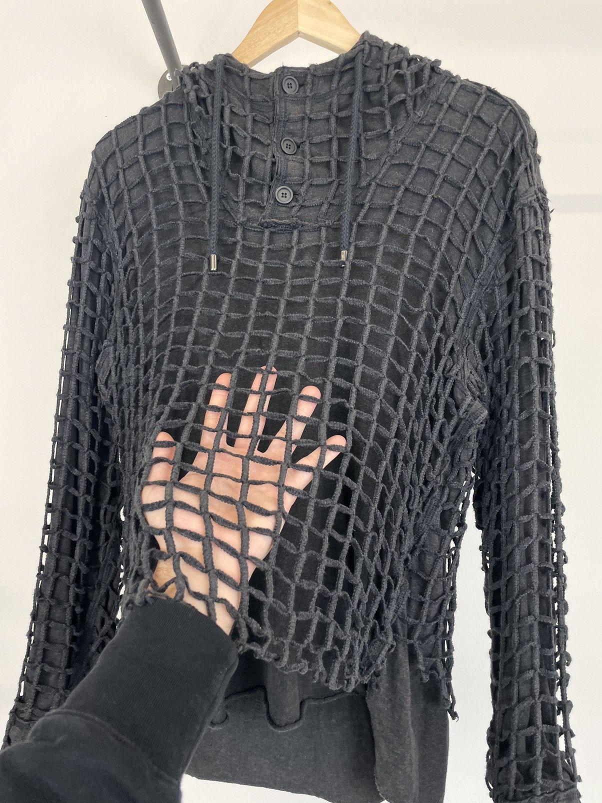 Dolce & Gabbana AW2012 Dolce & Gabbana laser cut net double layer hoodie Size US L / EU 52-54 / 3 - 5 Thumbnail