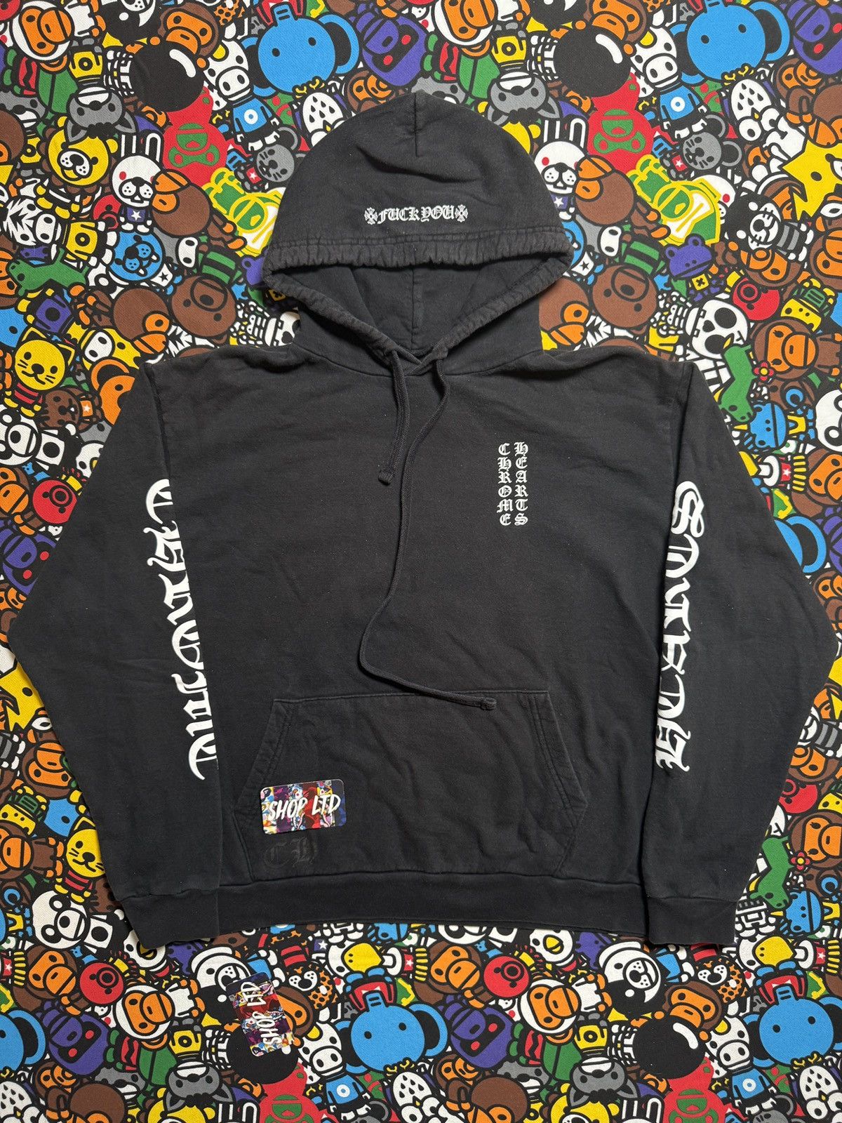 Chrome Hearts Chrome Hearts Black Vertical Script Pullover Hoodie Size US M / EU 48-50 / 2 - 1 Thumbnail